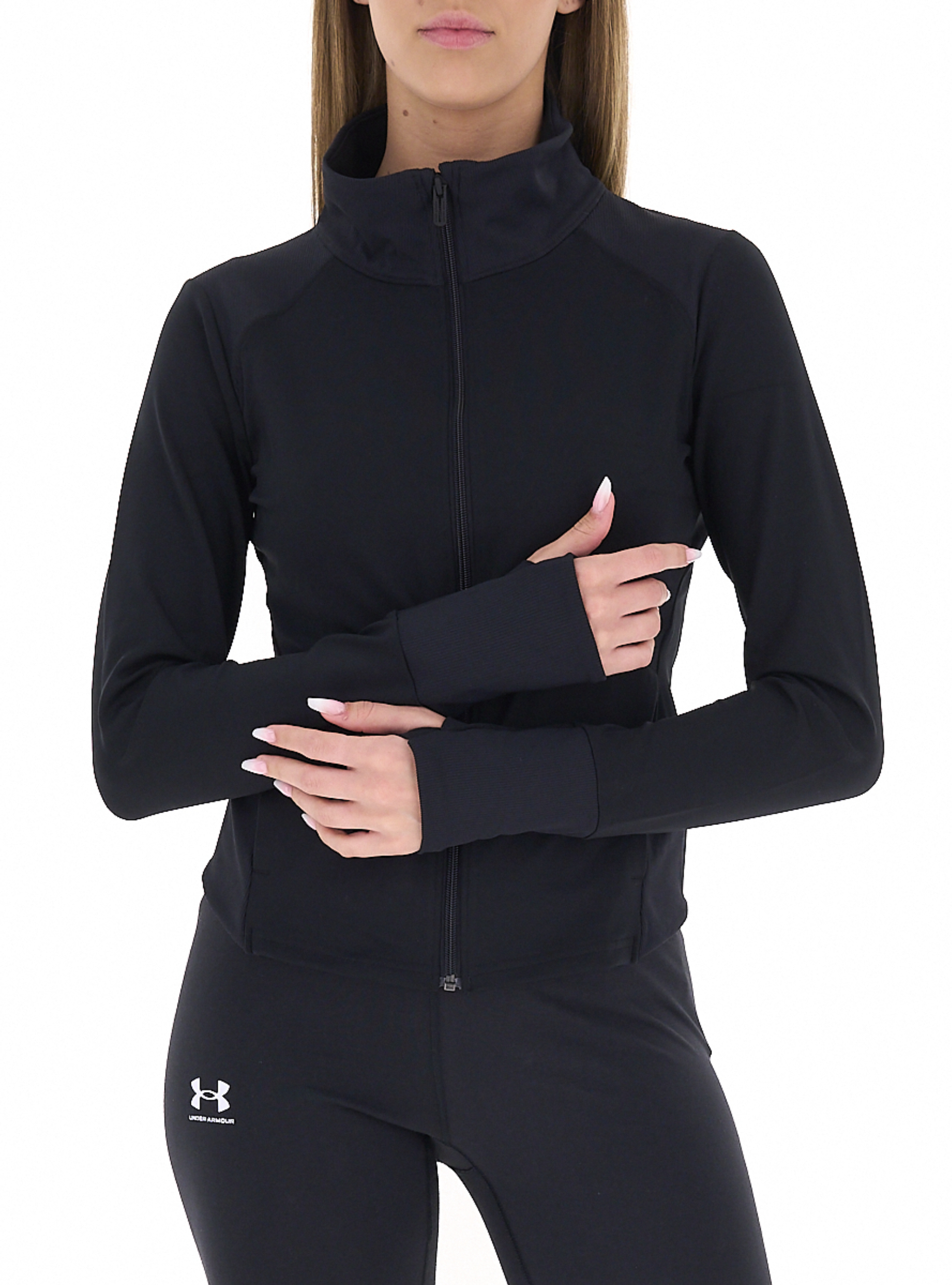 Under Armour Felpa con zip NERO