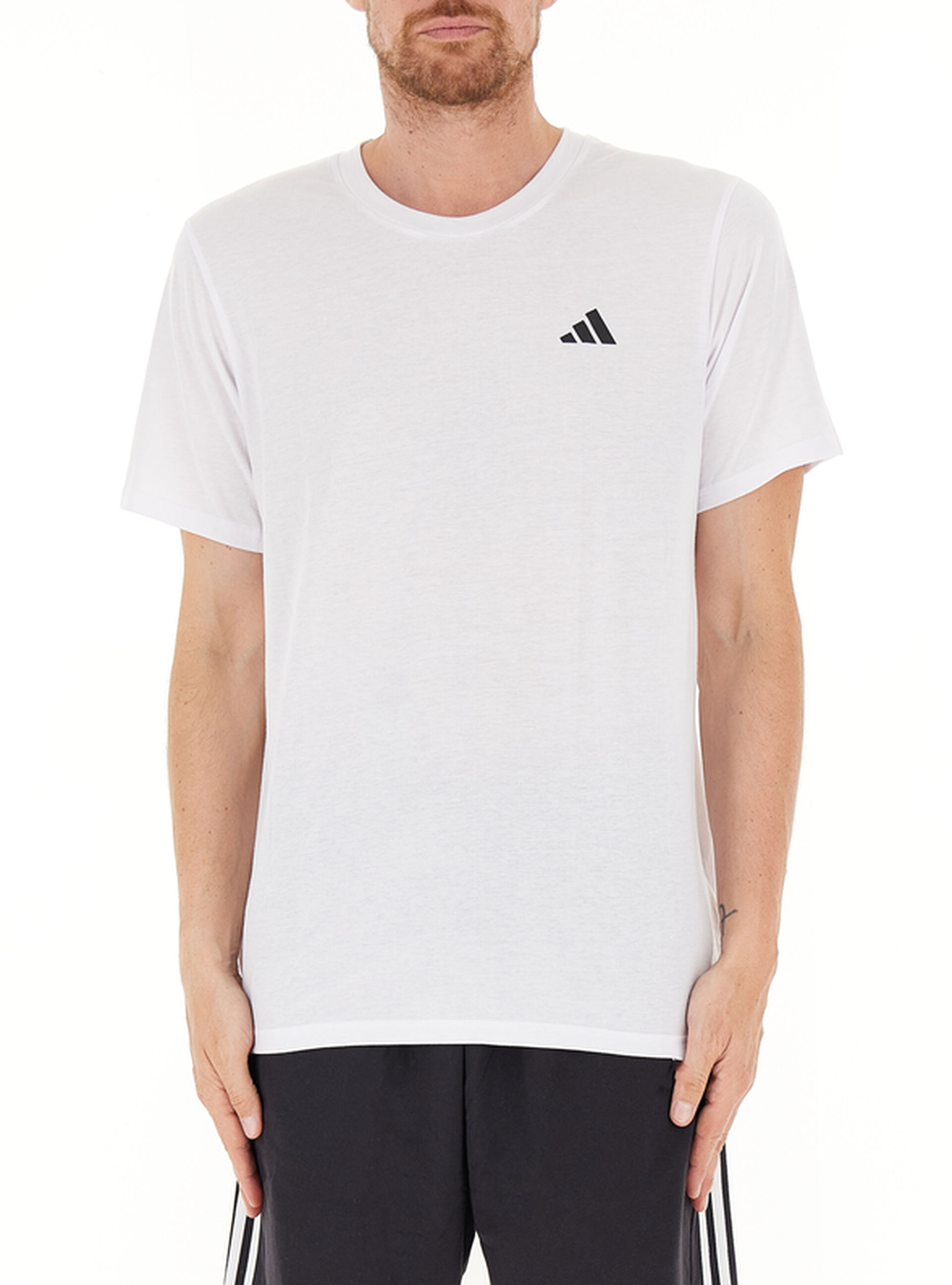 Adidas T-shirt girocollo BIANCO
