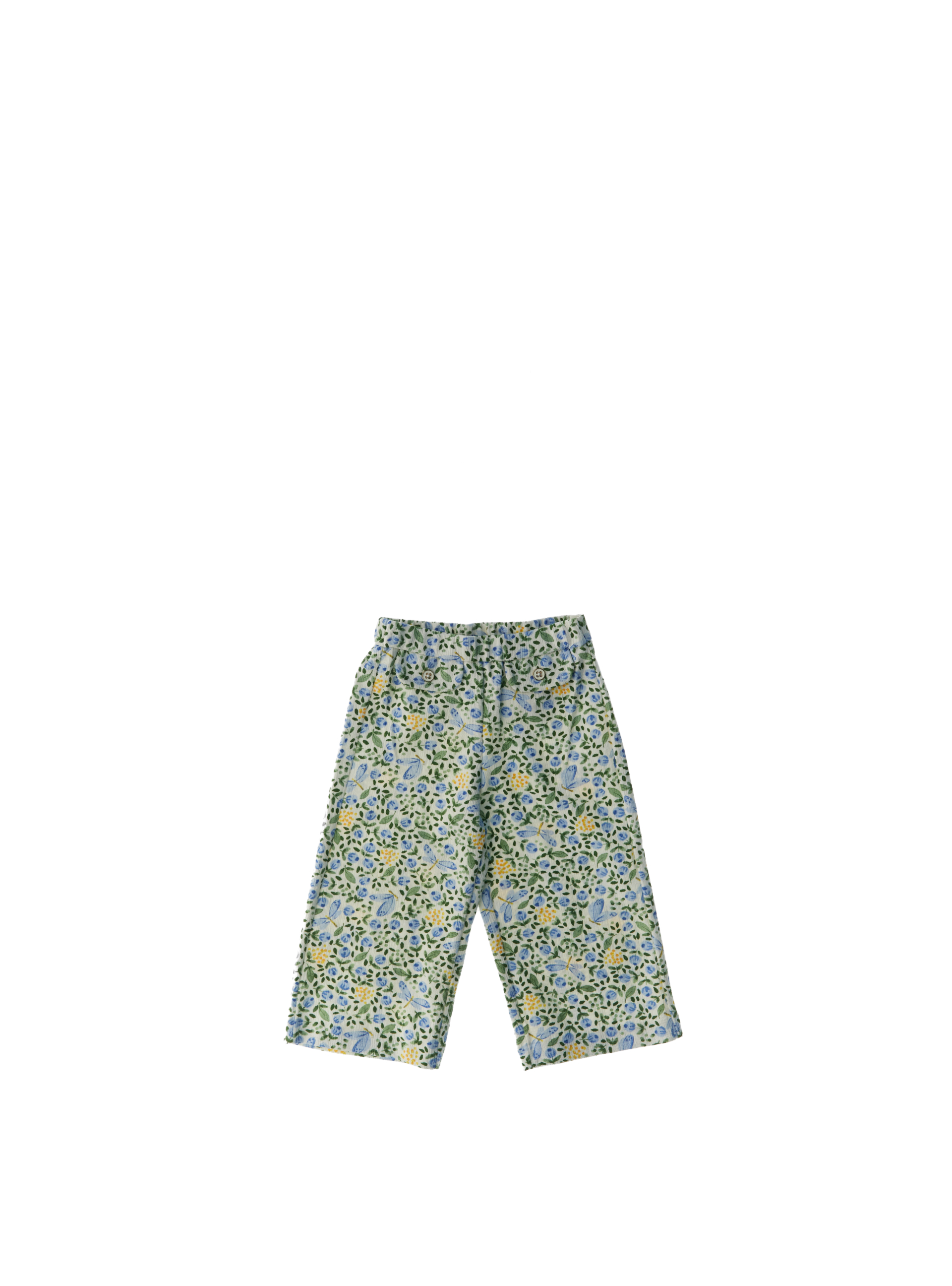 Pantalone misto cotone VERDE ACQUA