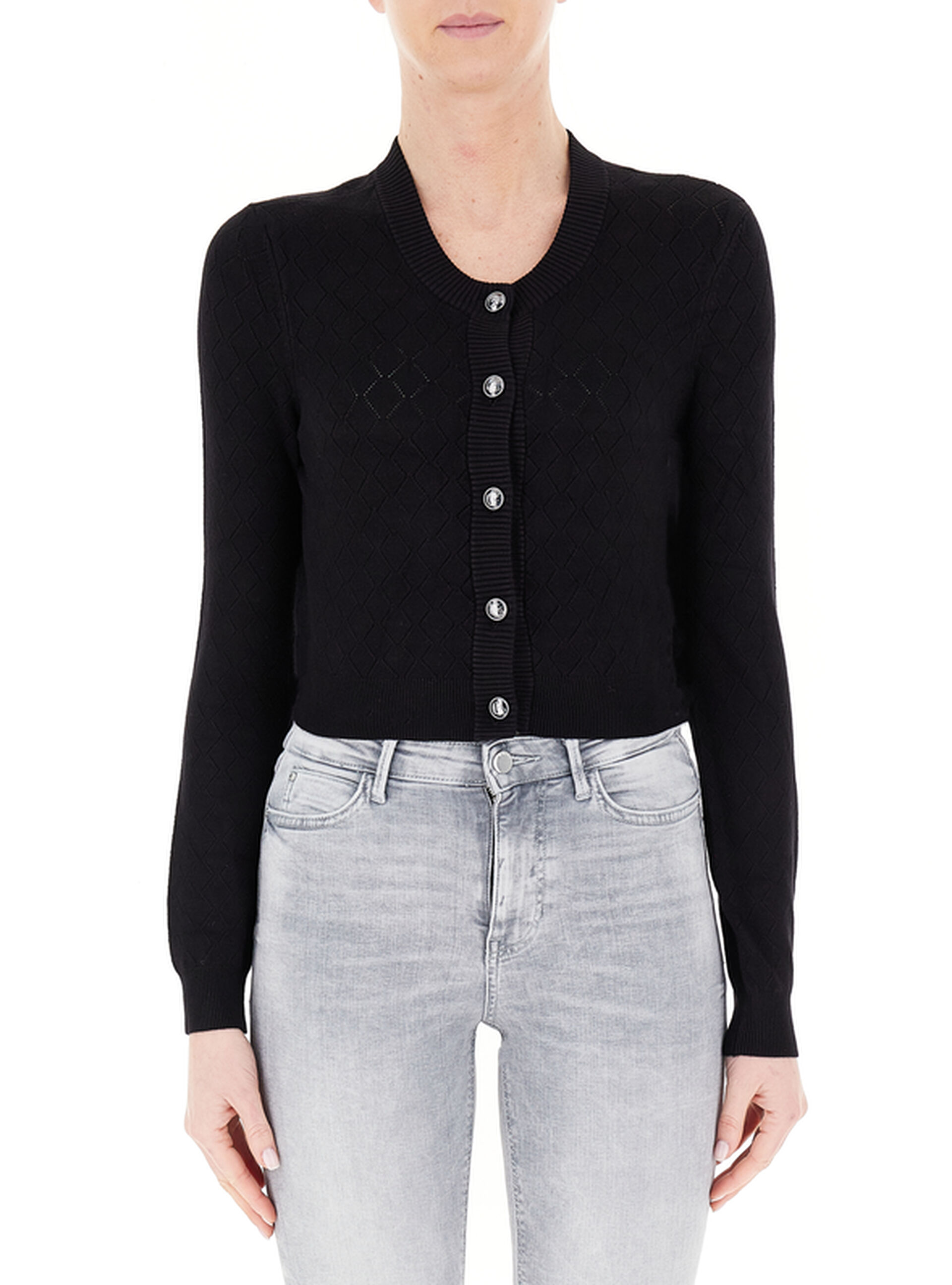 Guess Cardigan con bottoni NERO XL