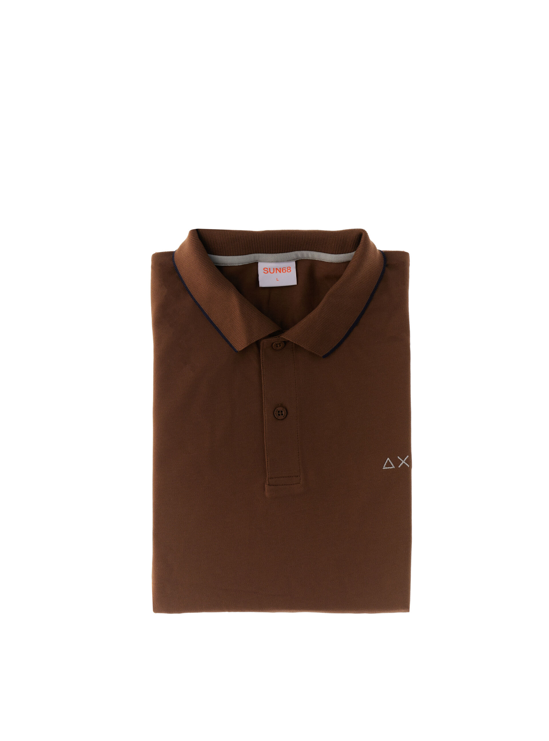 SUN68 Polo in piqué MARRONE XL