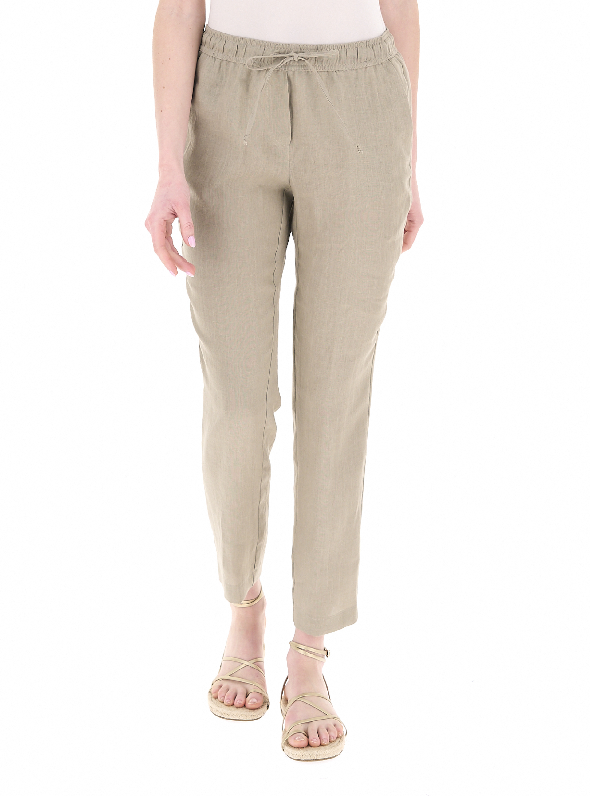 LINKS Pantalone in lino BEIGE