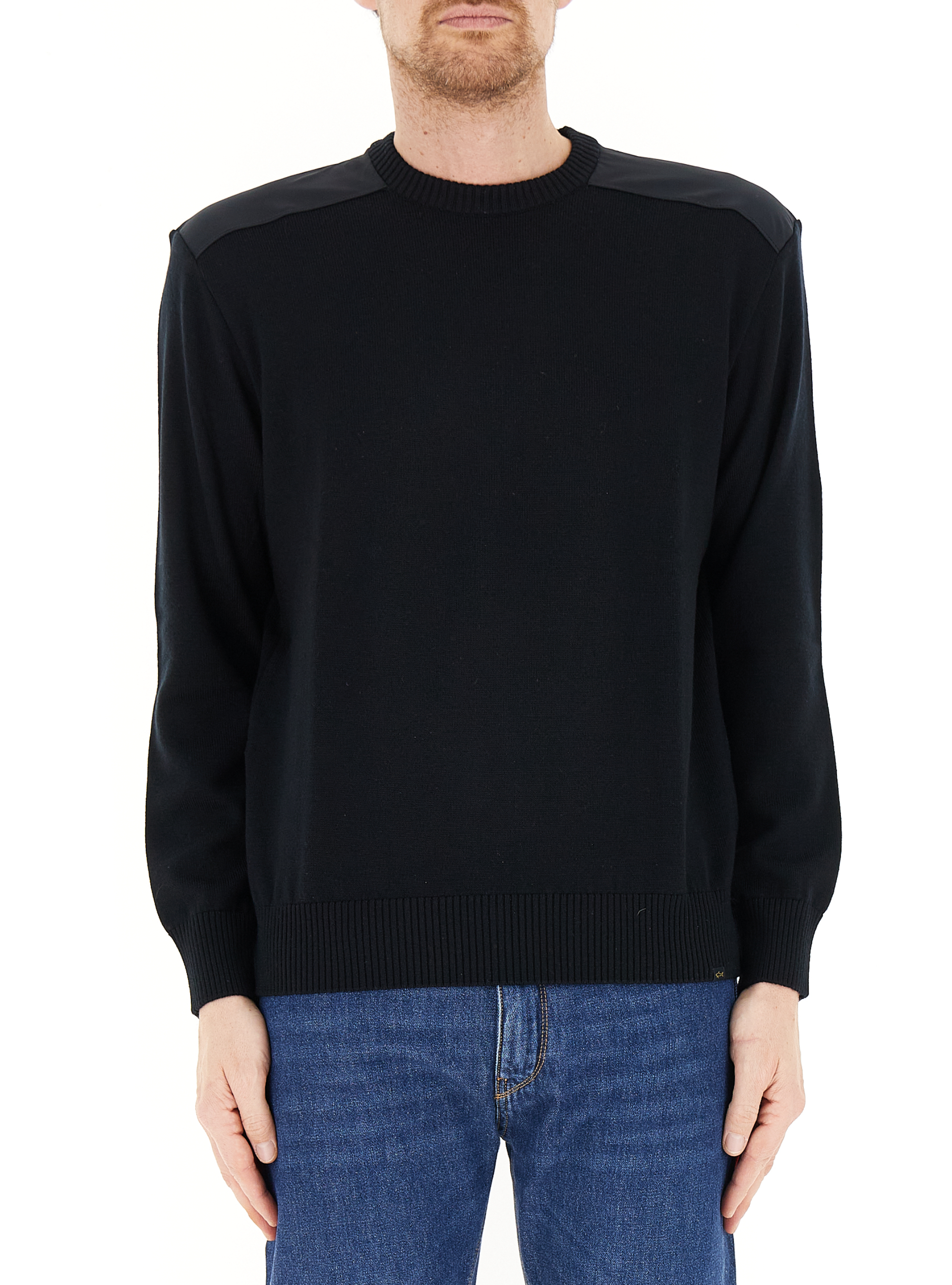 Maglione lana vergine NERO