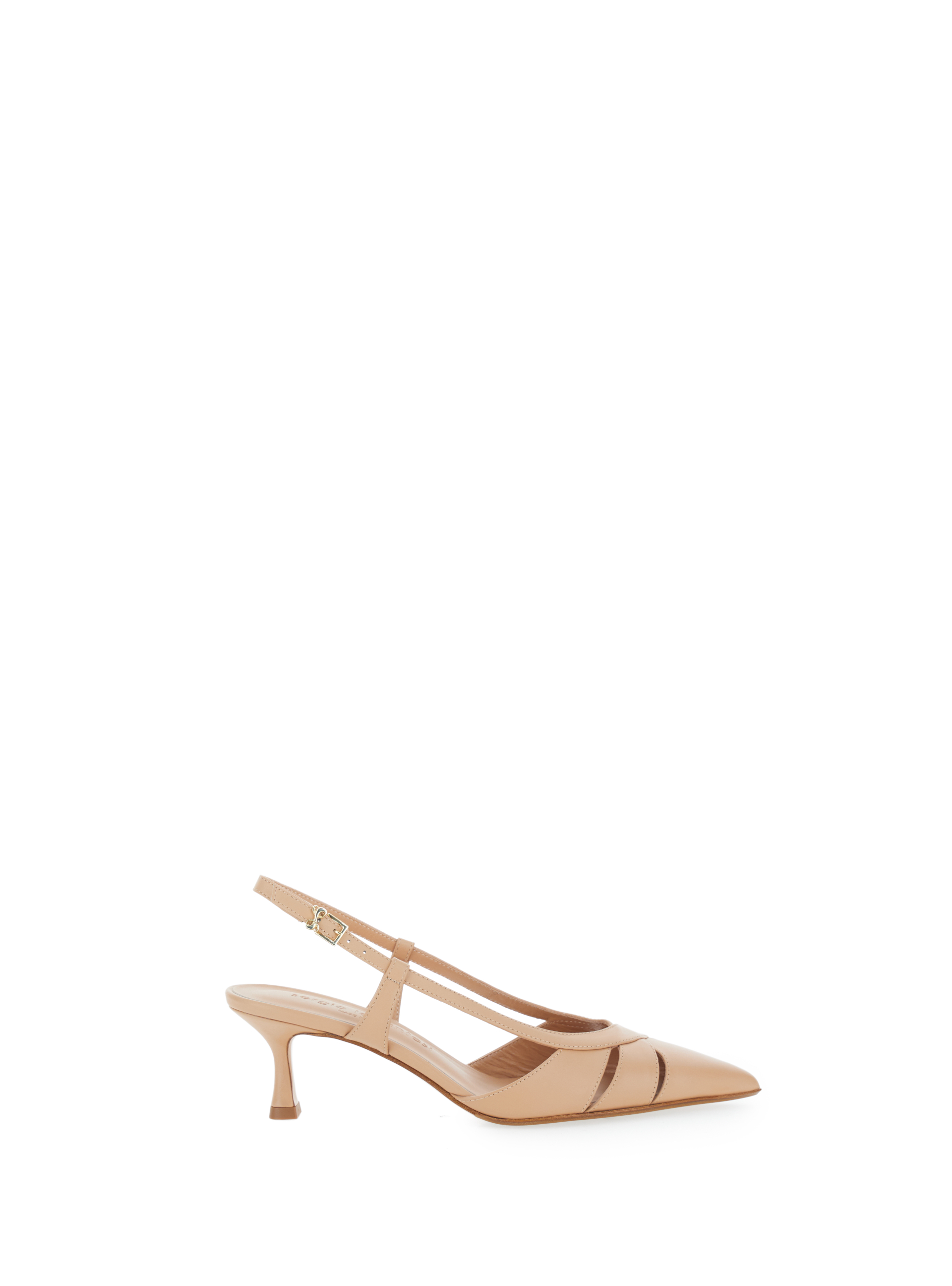 Décolleté slingback pelle BEIGE