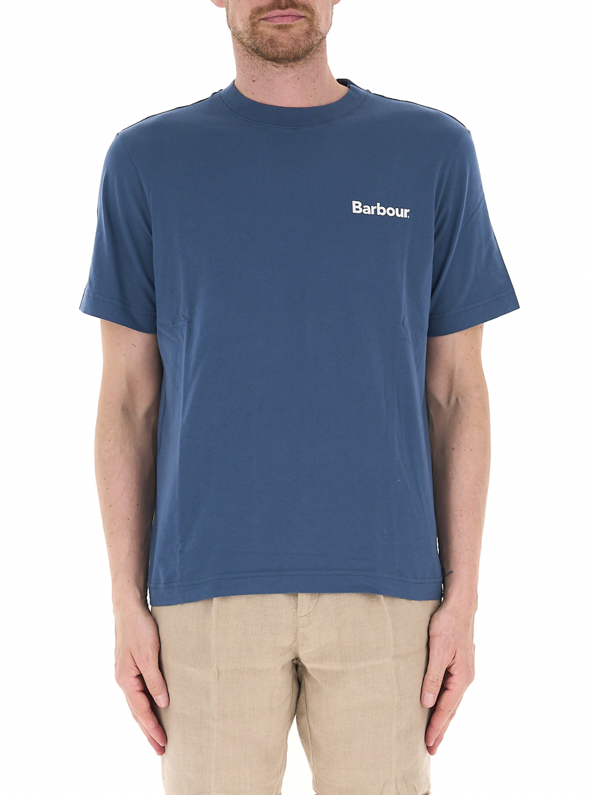 Barbour T-shirt girocollo BLU