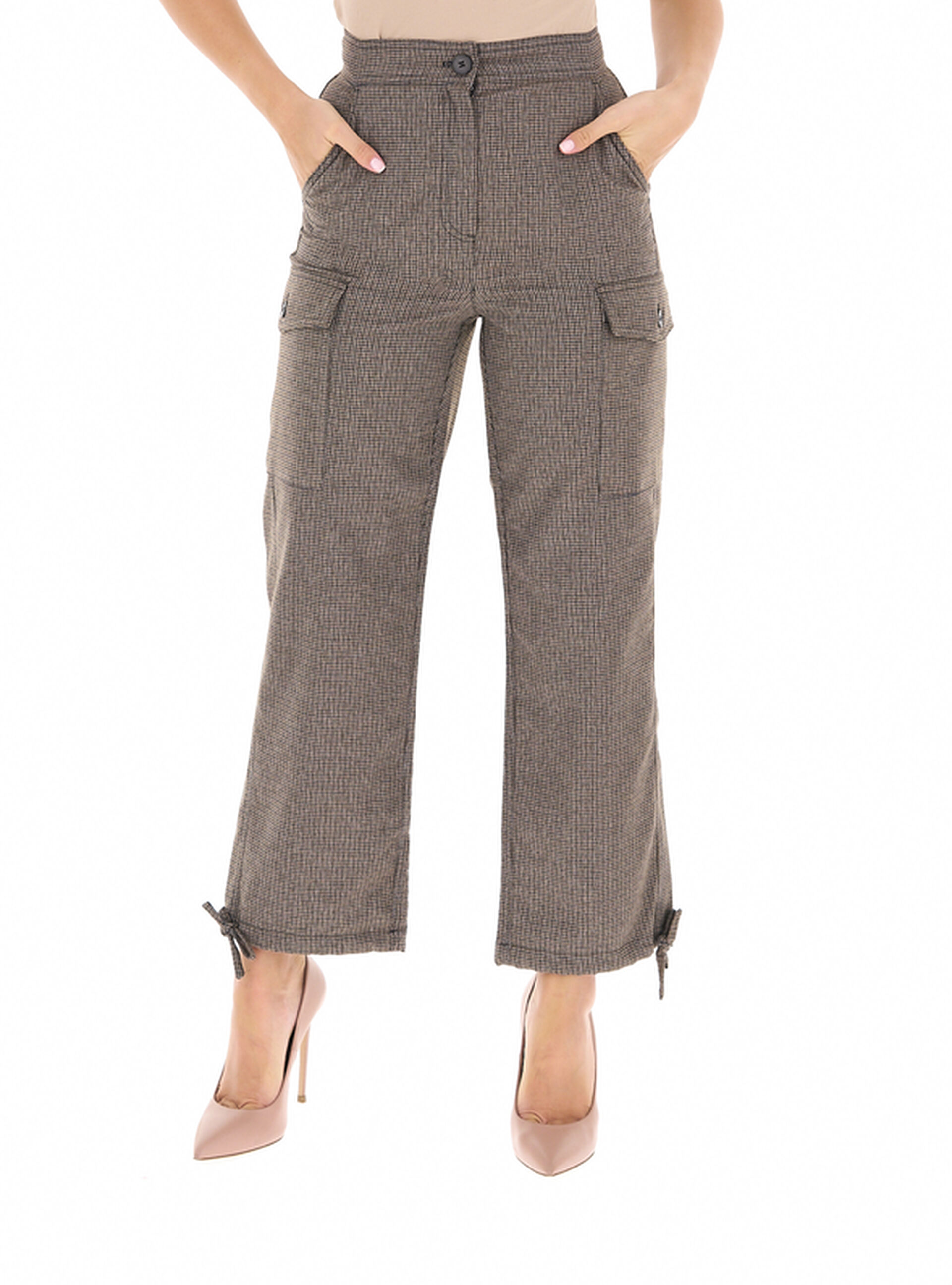 Pantalone cargo MARRONE 44