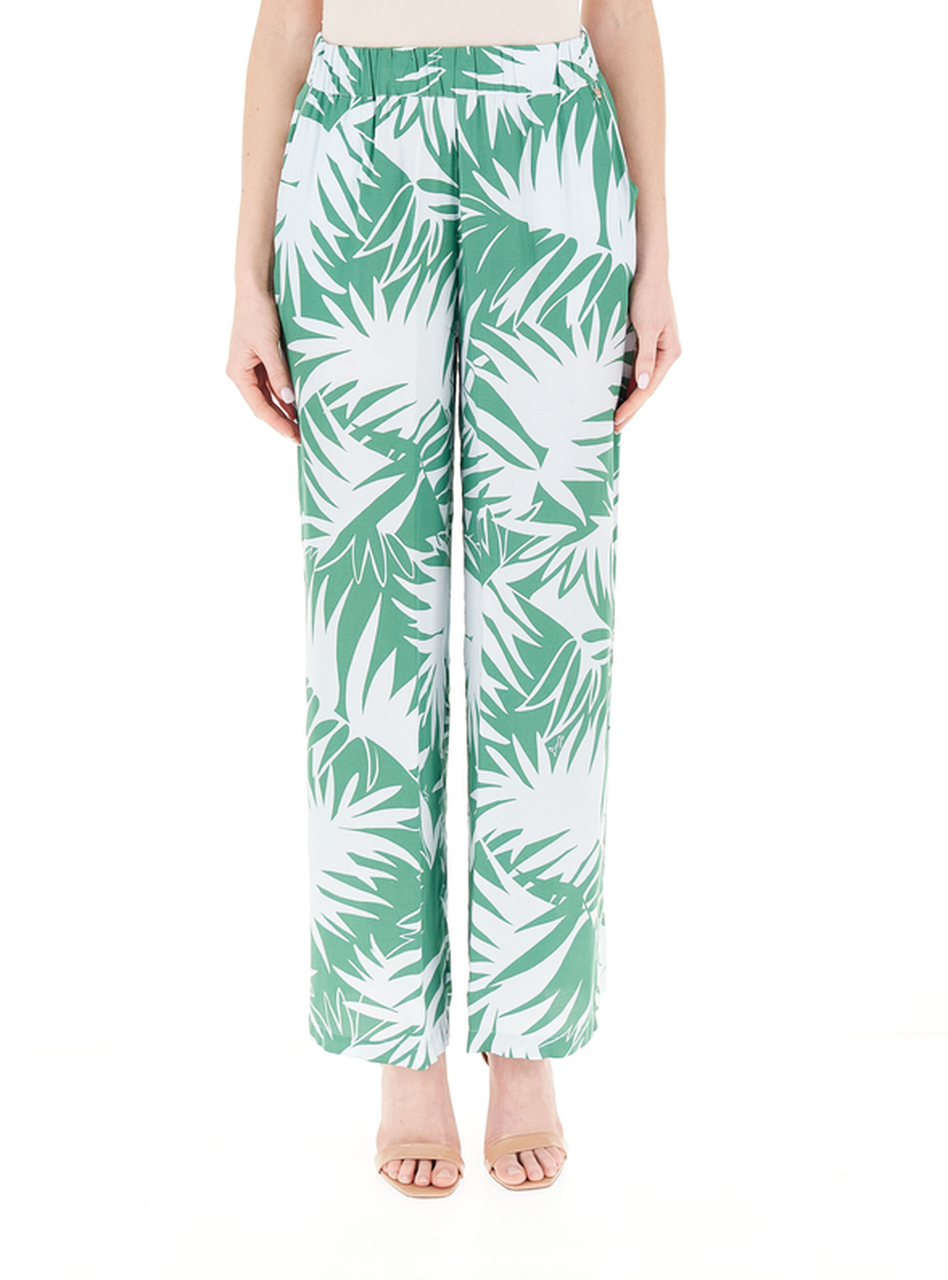 LIU JO Pantalone wide leg VERDE
