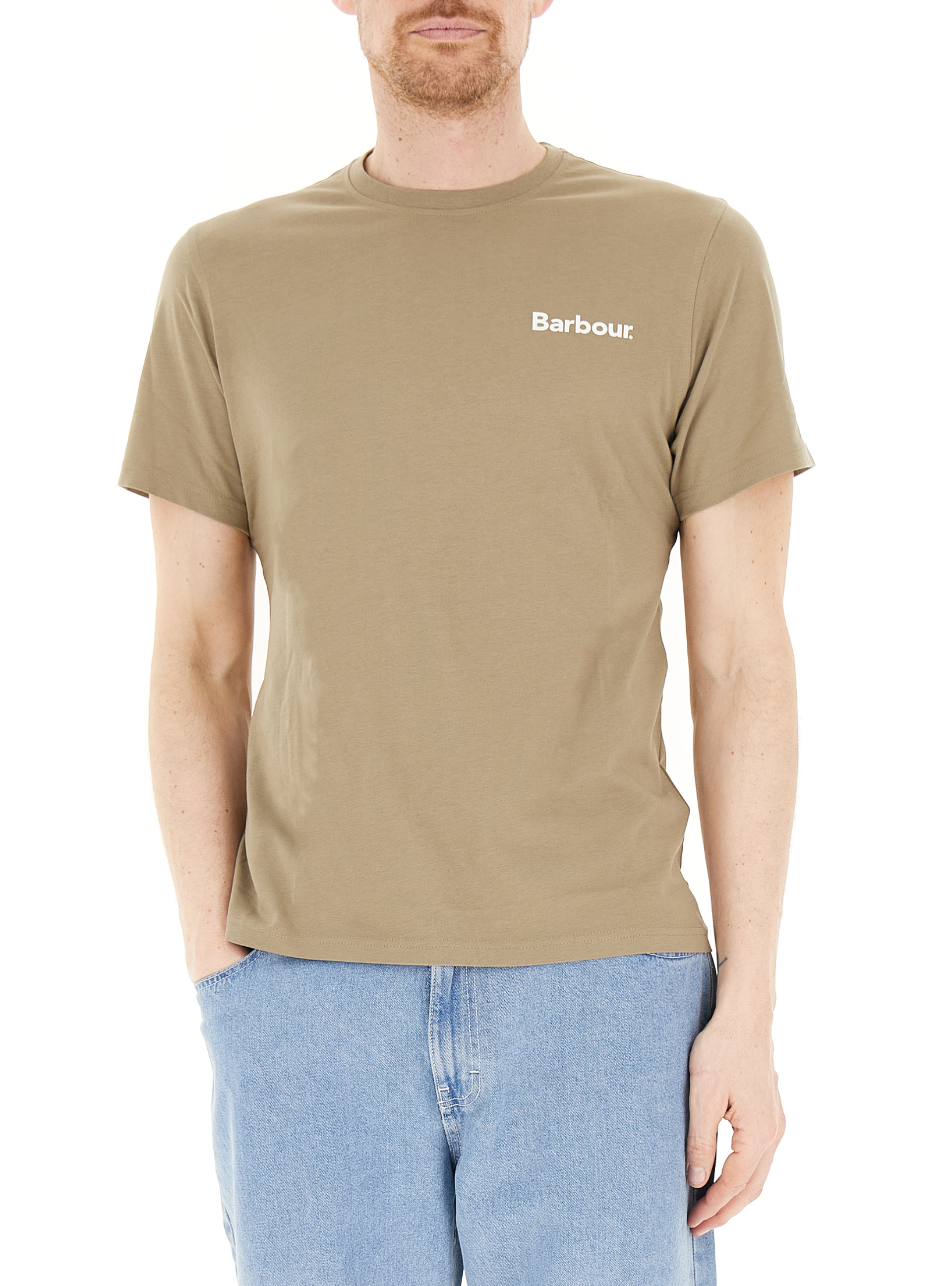 Barbour T-shirt girocollo NOCCIOLA