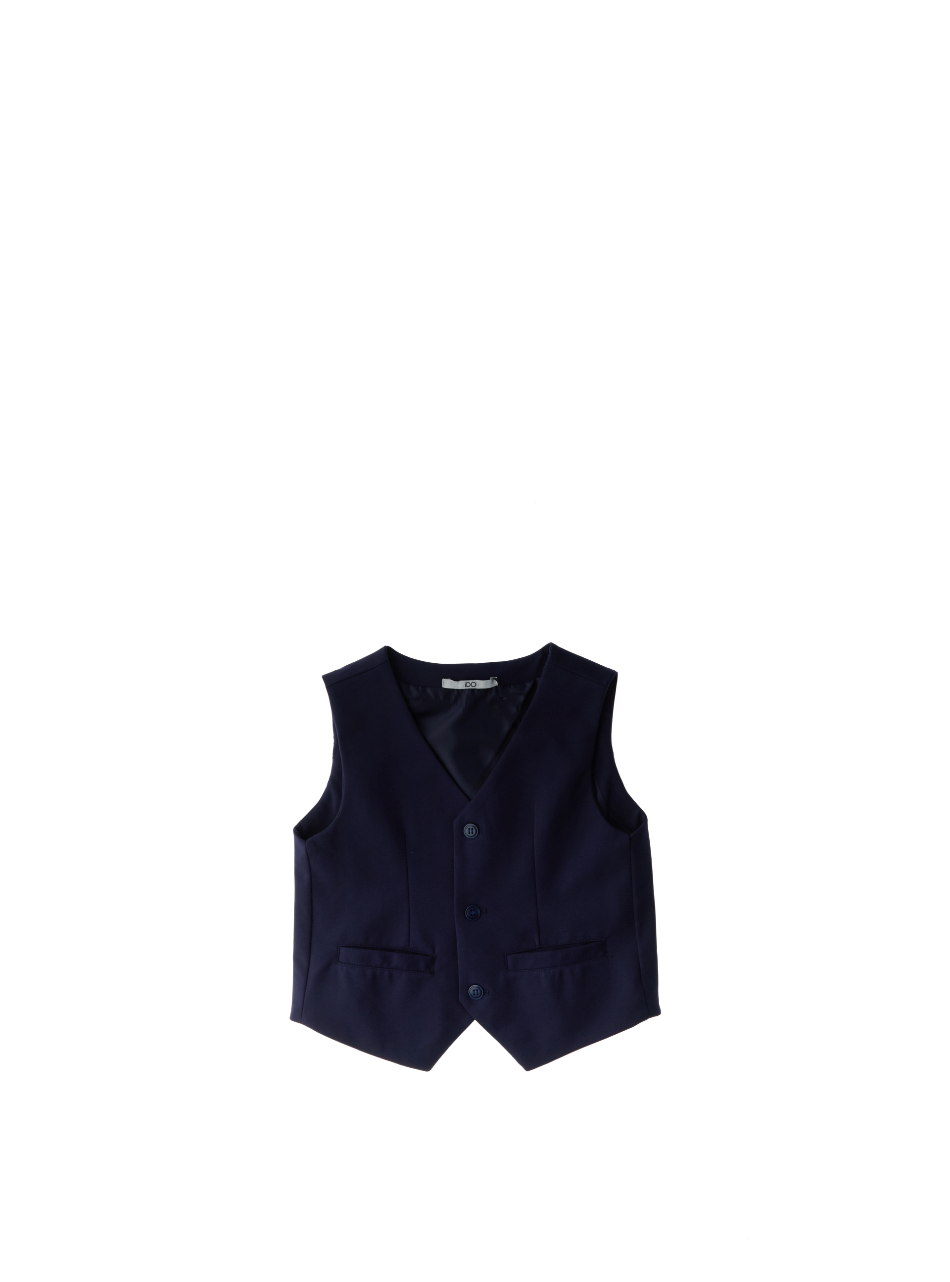 IDO Gilet misto cotone BLU NOTTE