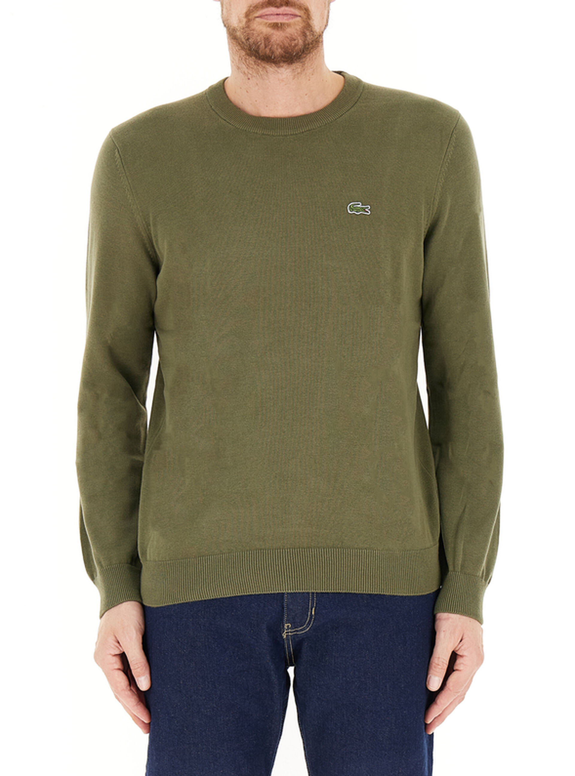 Maglione girocollo VERDE OLIVA 8