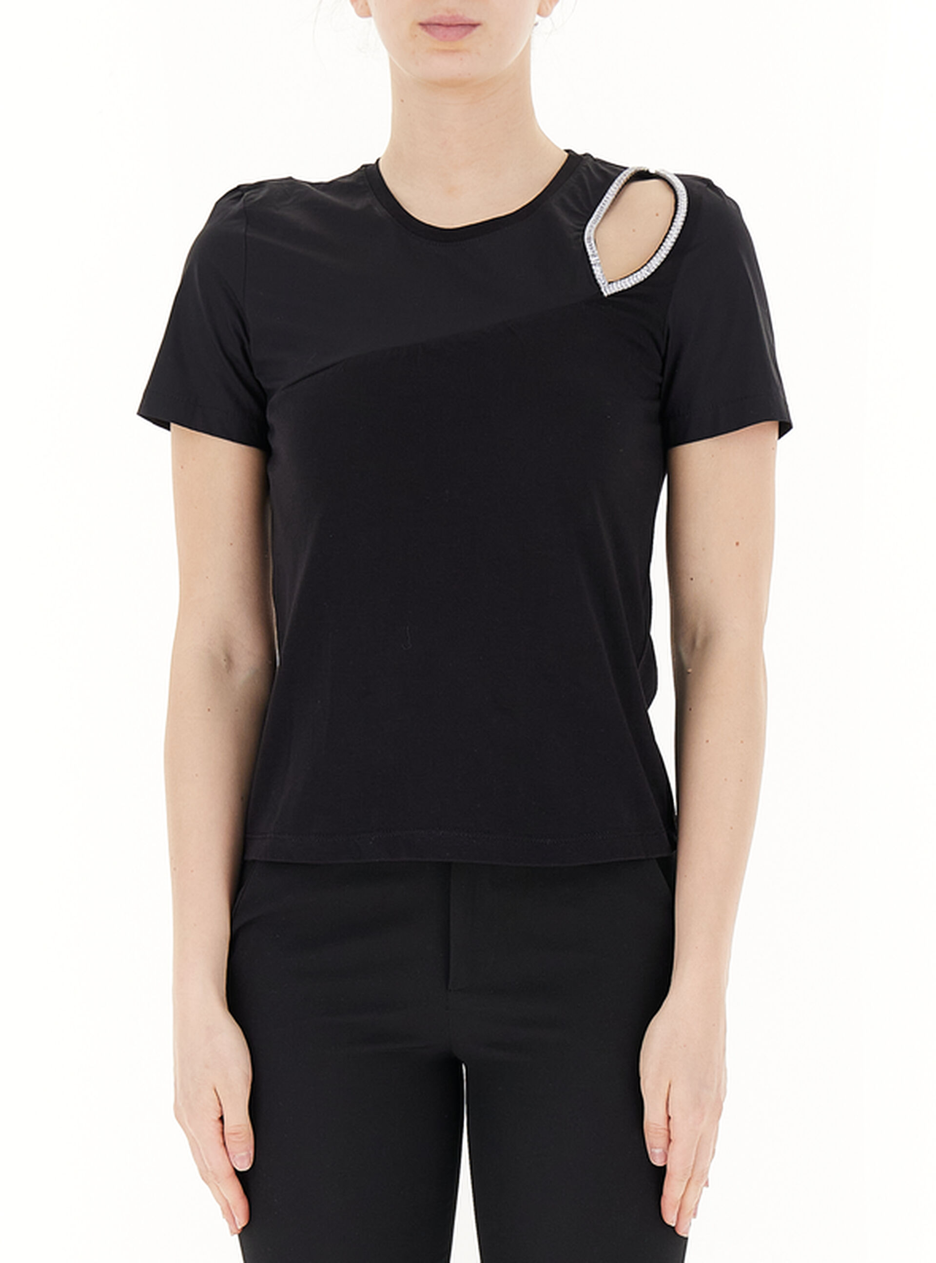 LIU JO T-shirt cut out NERO S