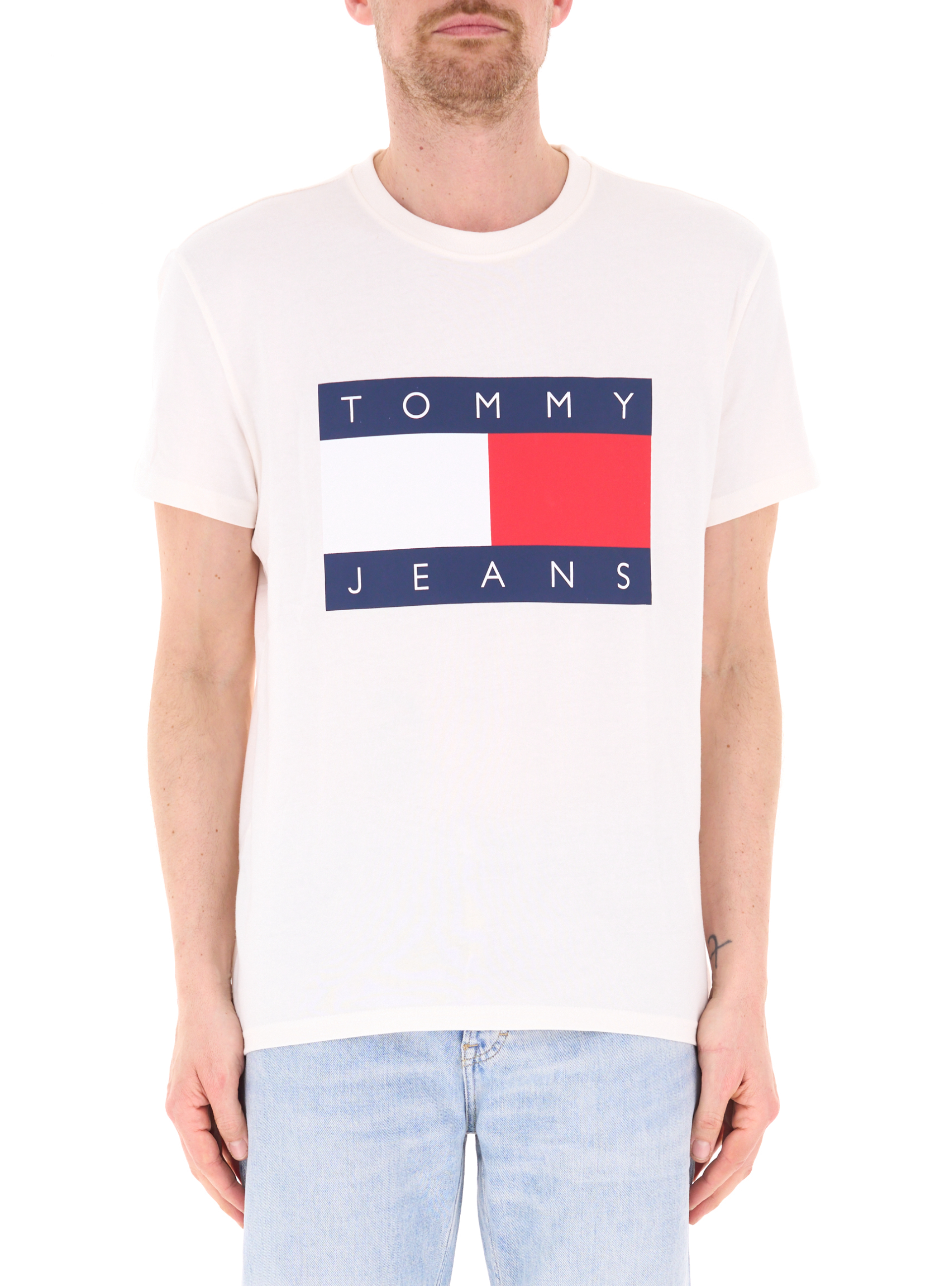 T-shirt girocollo BIANCO L