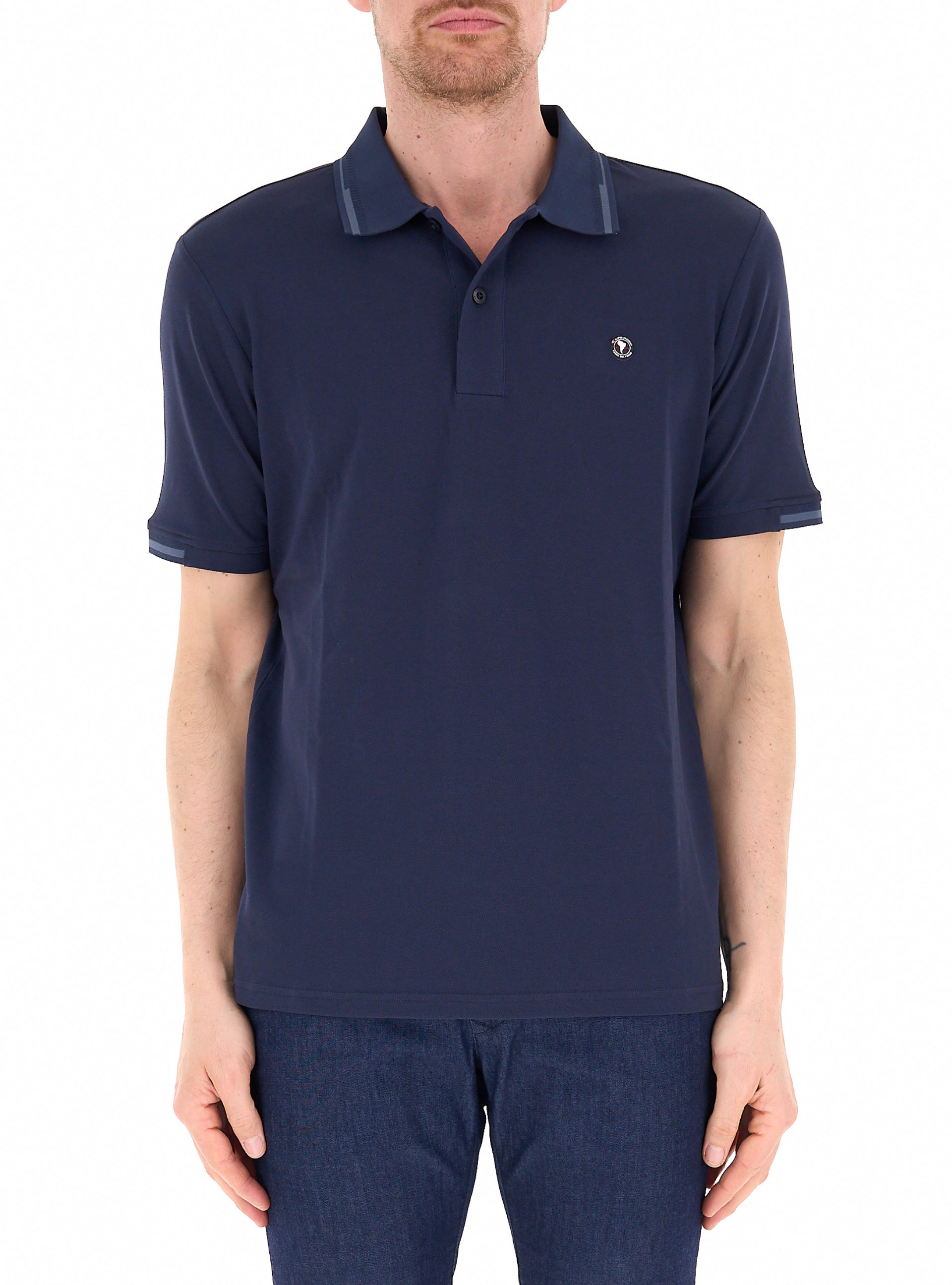 Polo misto cotone BLU NAVY