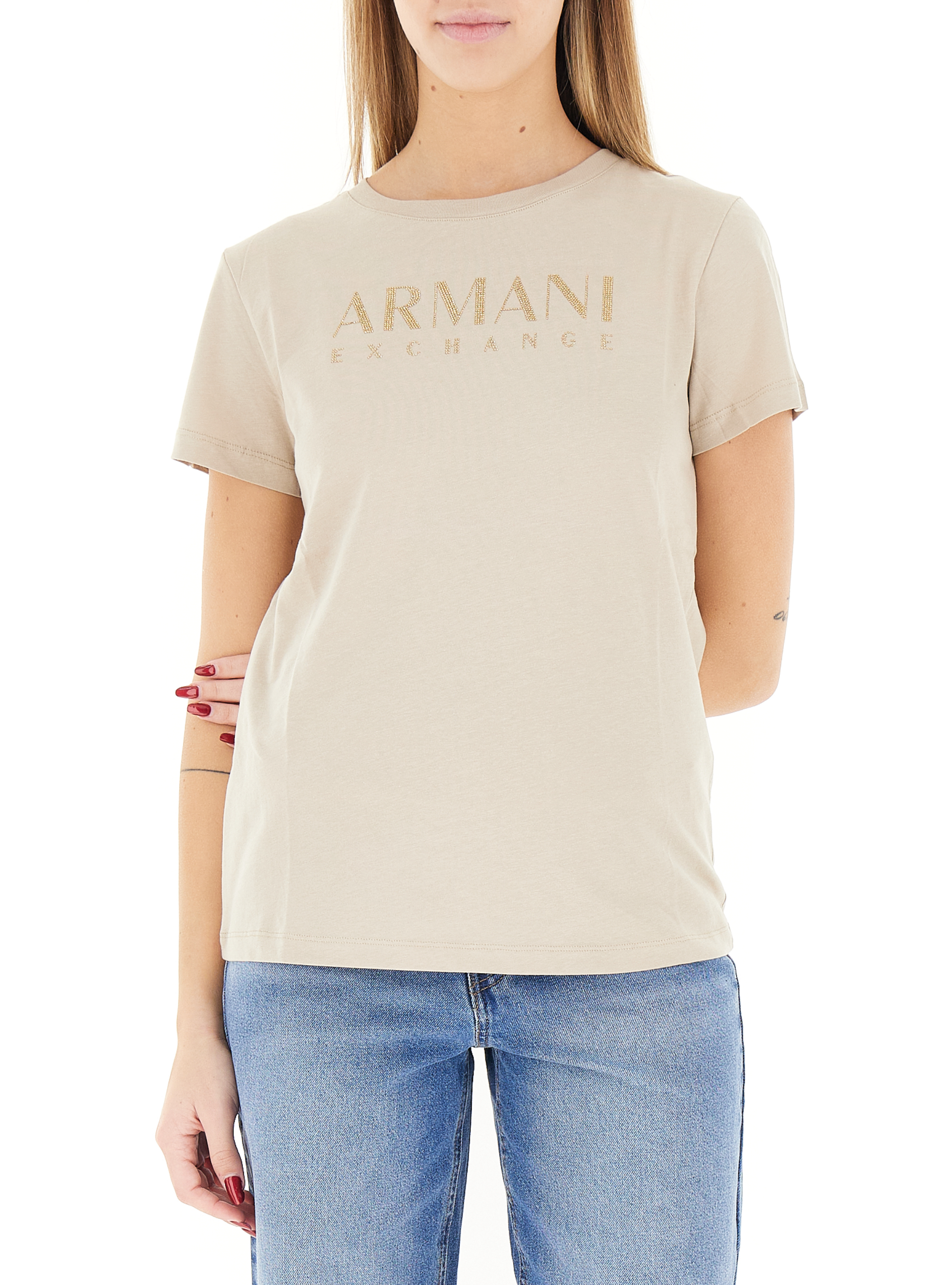 T-shirt girocollo BEIGE XXL