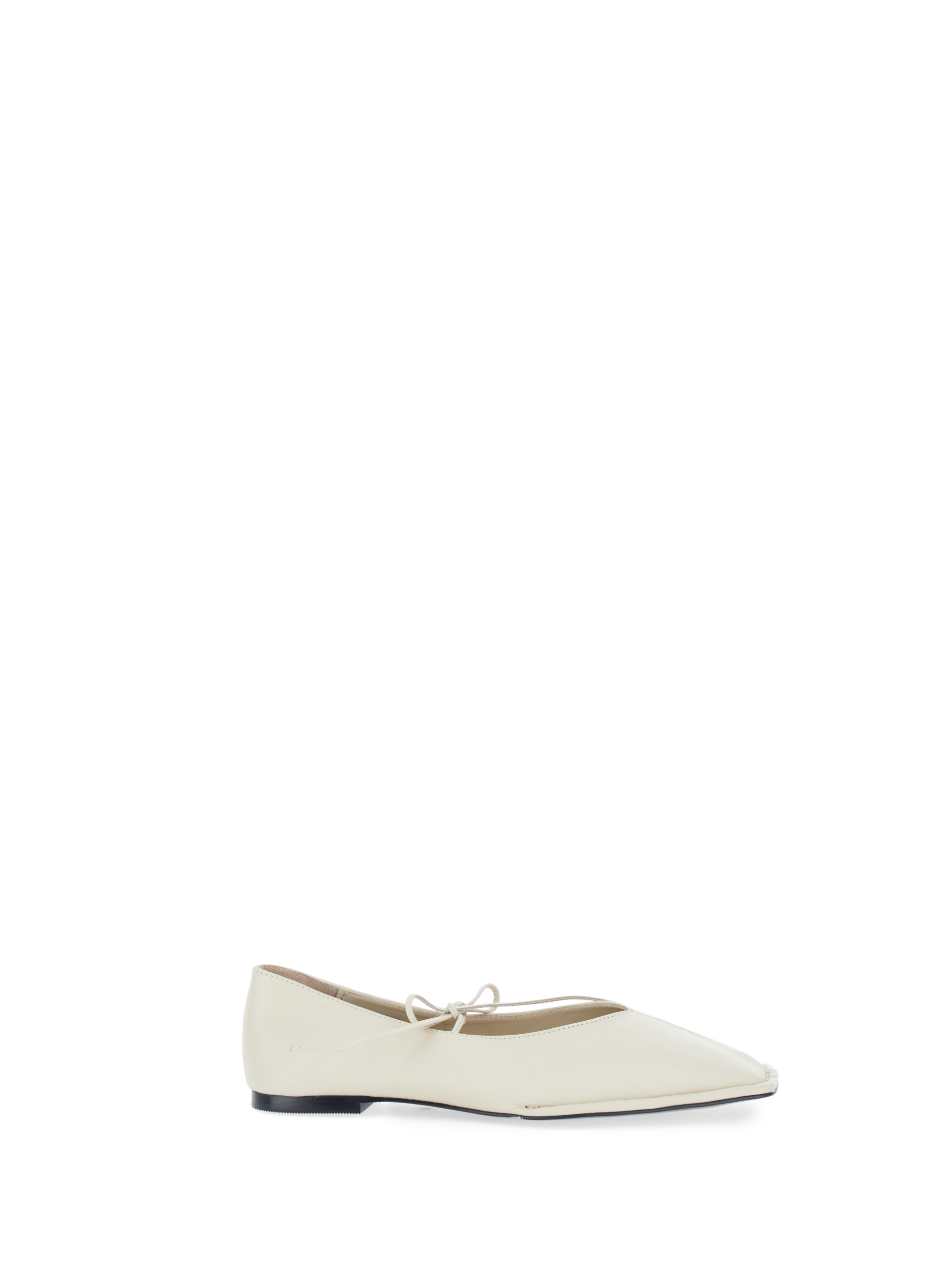 ALOHAS Ballerine in pelle CREMA