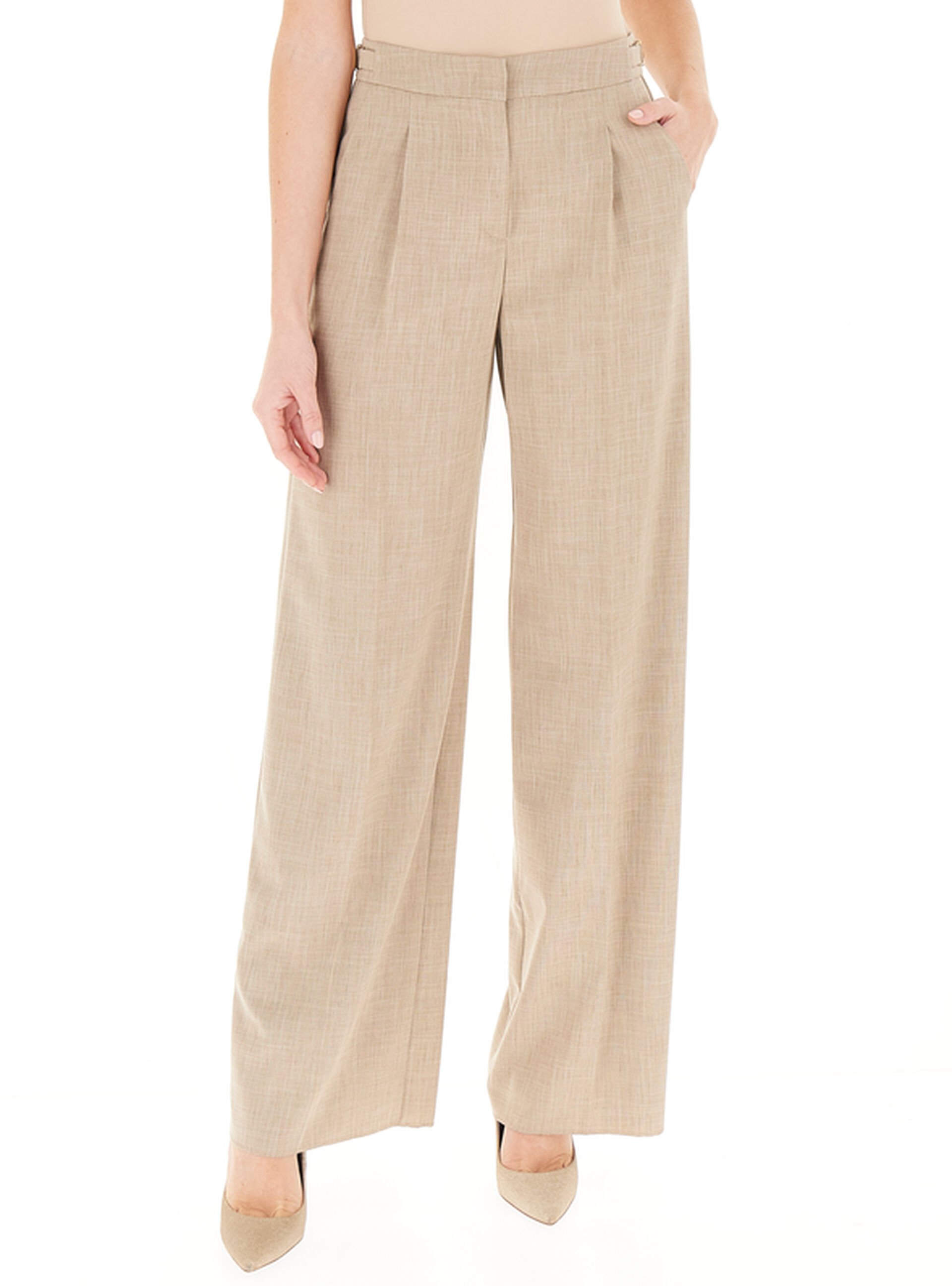 Pantalone wide leg BEIGE 40