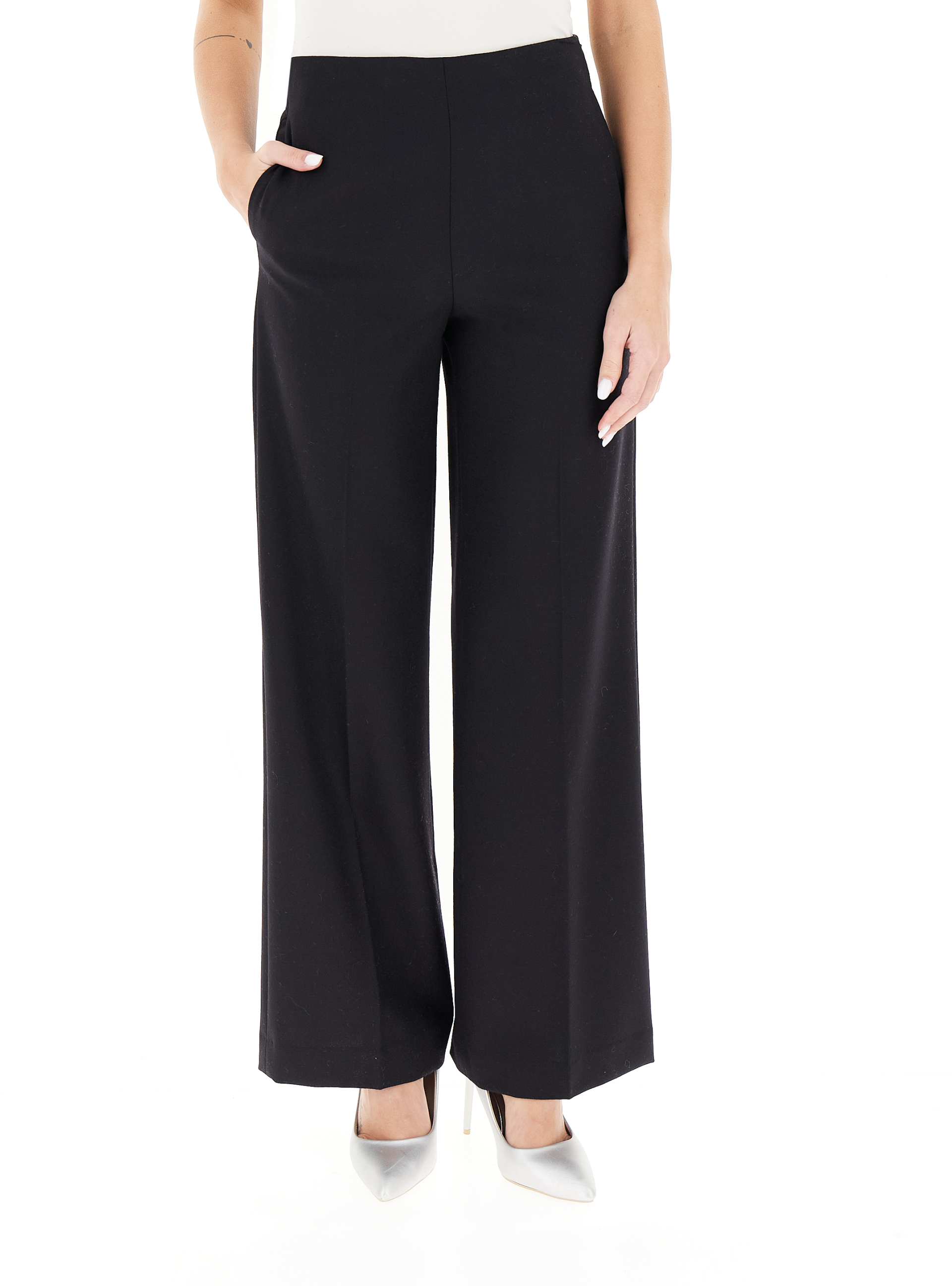 Pantalone in lana NERO 46