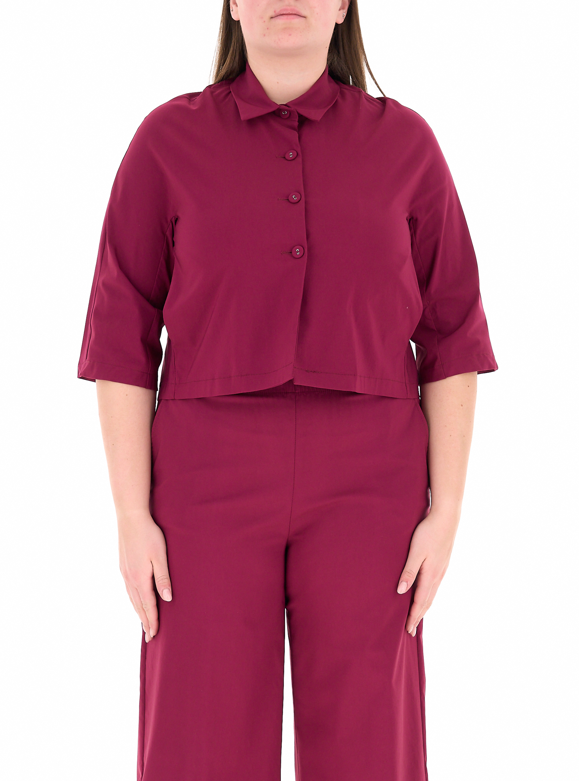 Blusa misto viscosa BORDEAUX