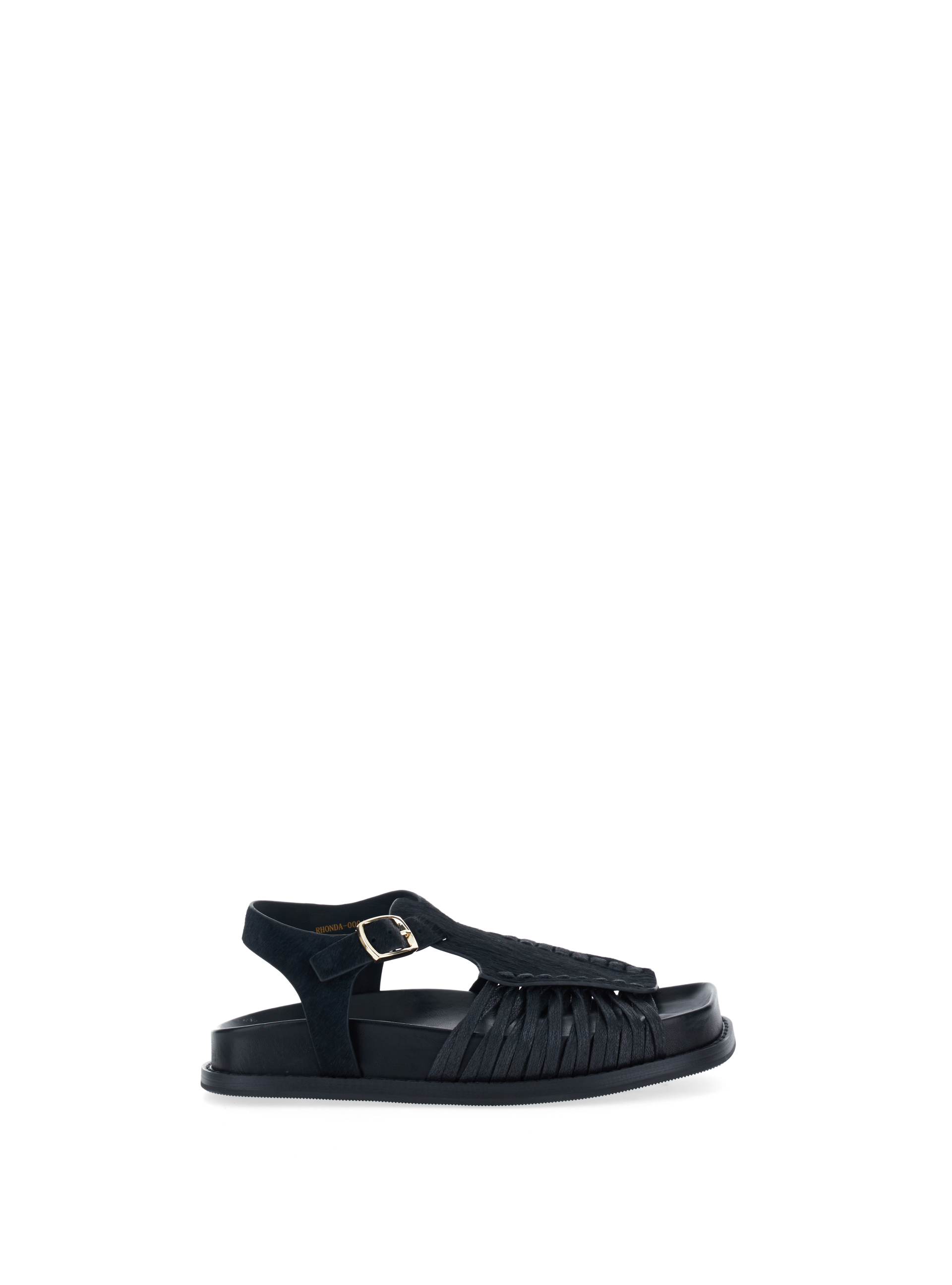 Sandali in pelle NERO