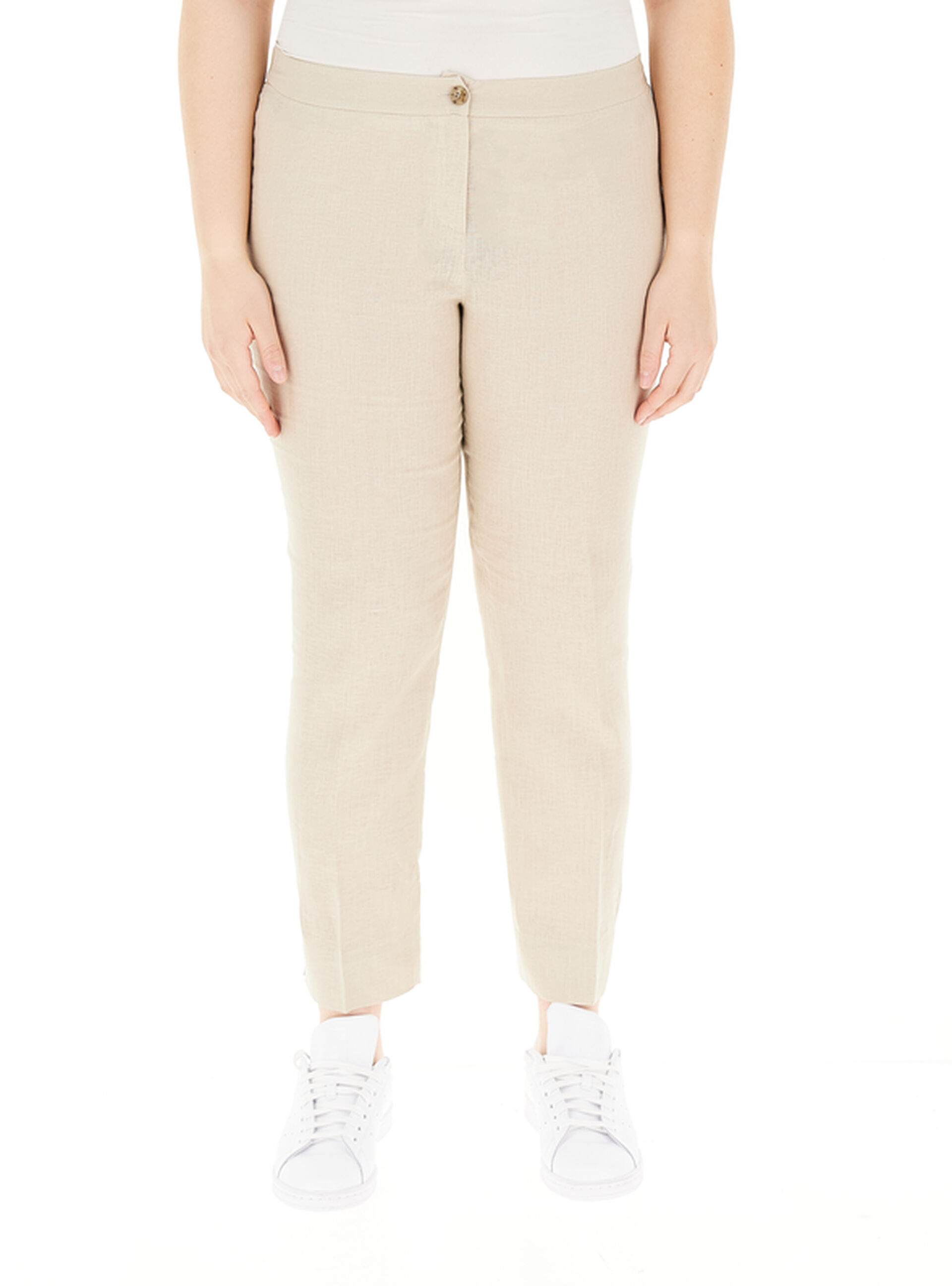 Pantalone in lino BEIGE 19