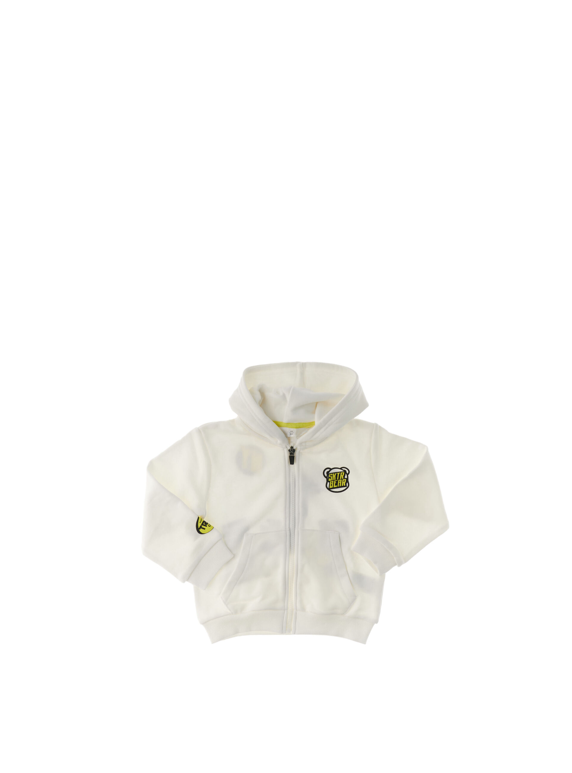 IDO Felpa con zip BIANCO