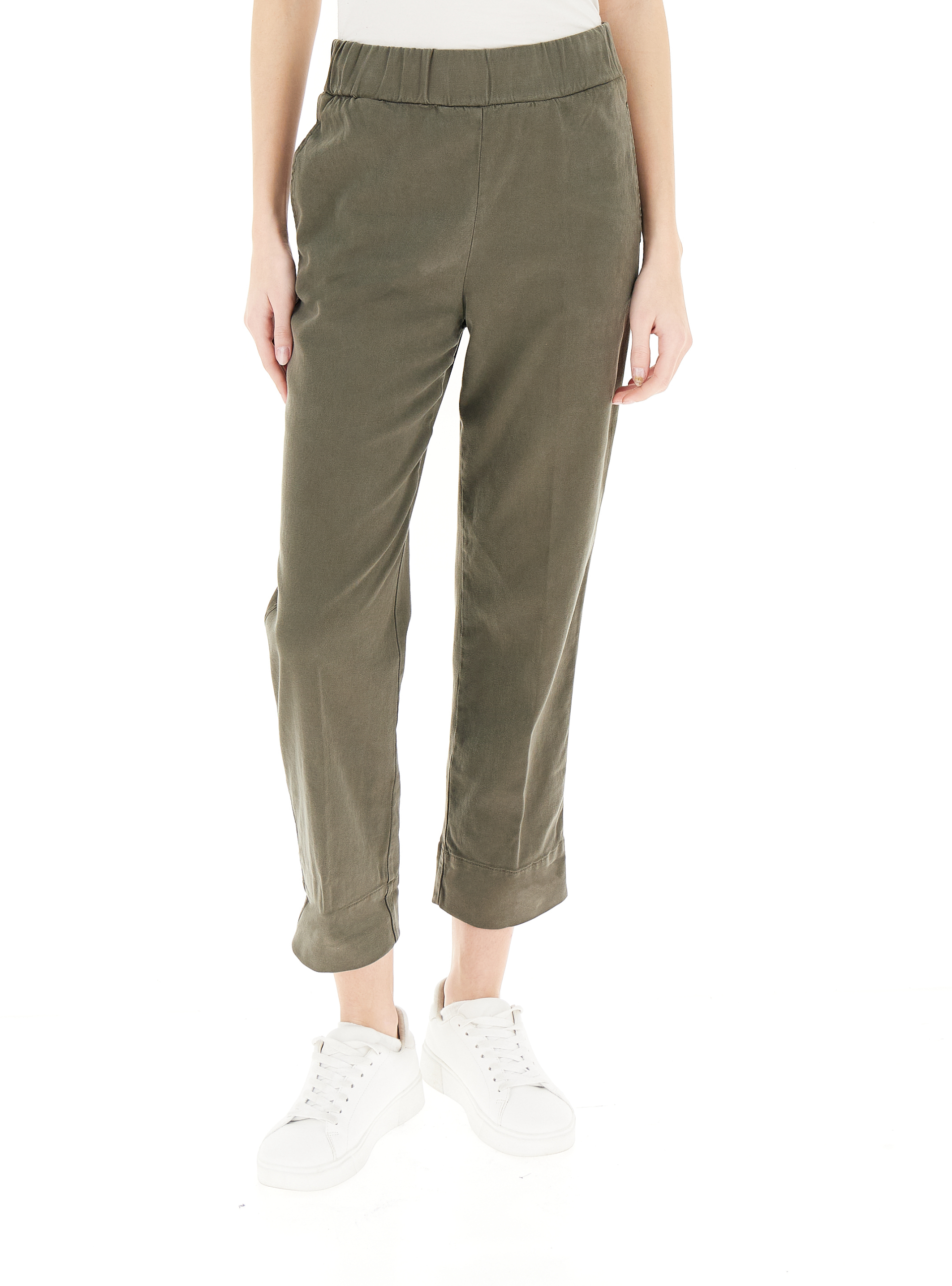 Pantalone misto cotone VERDE MILITARE