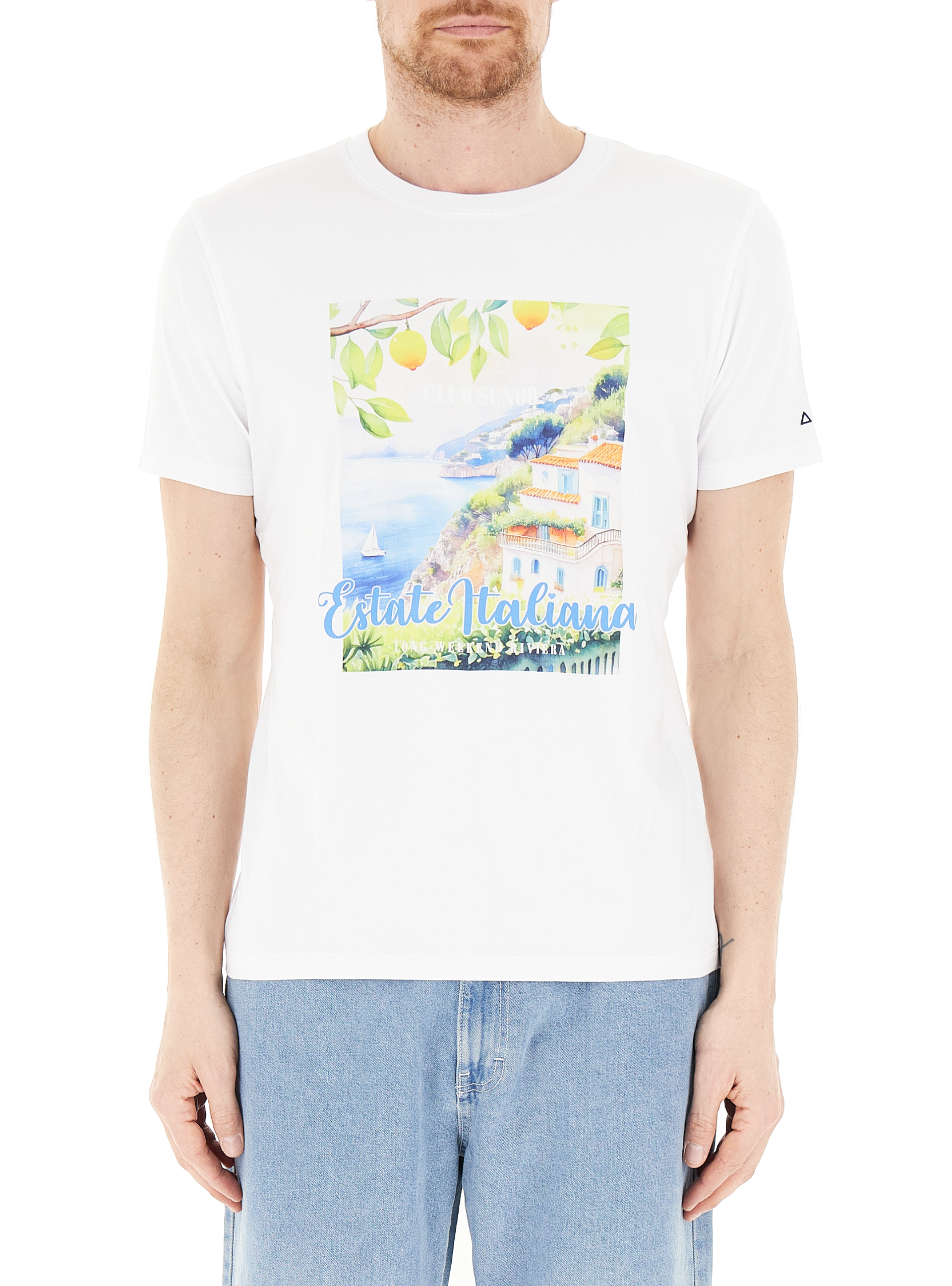 SUN68 T-shirt con stampa BIANCO XL