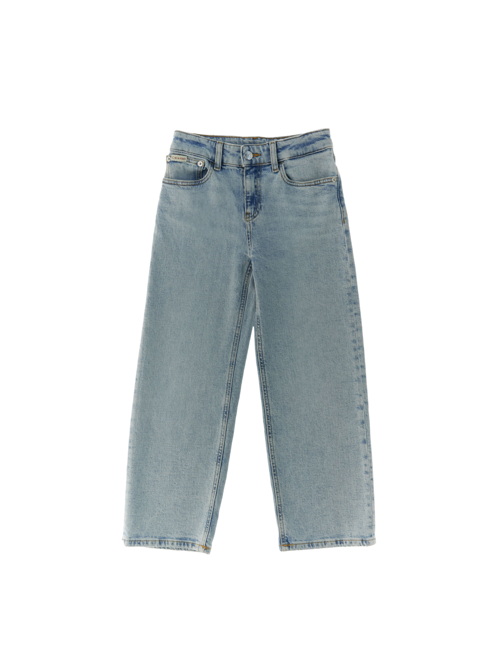 Jeans in cotone AZZURRO POLVERE 10
