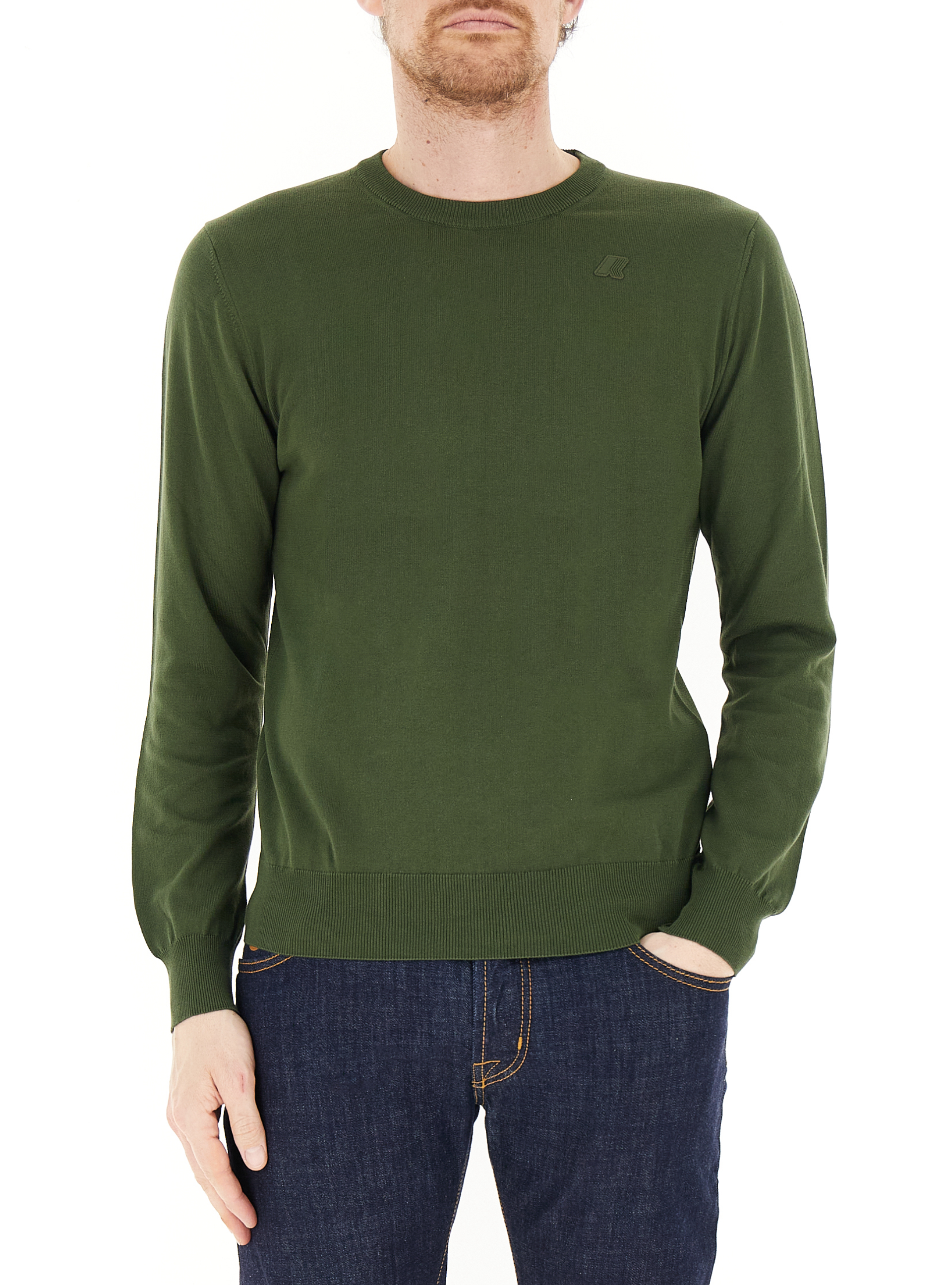 Maglione girocollo VERDE OLIVA