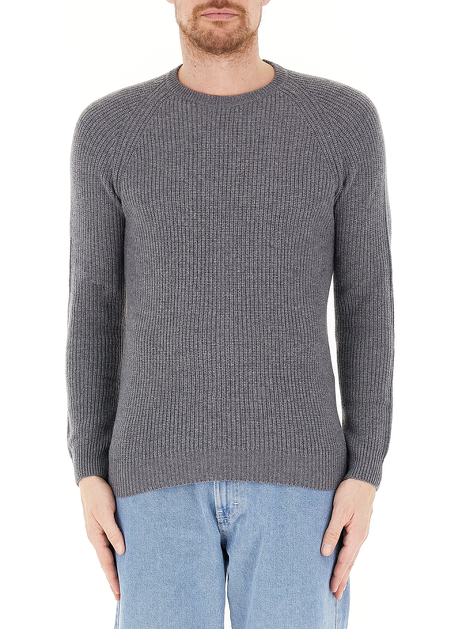 Maglione lana merino GRIGIO