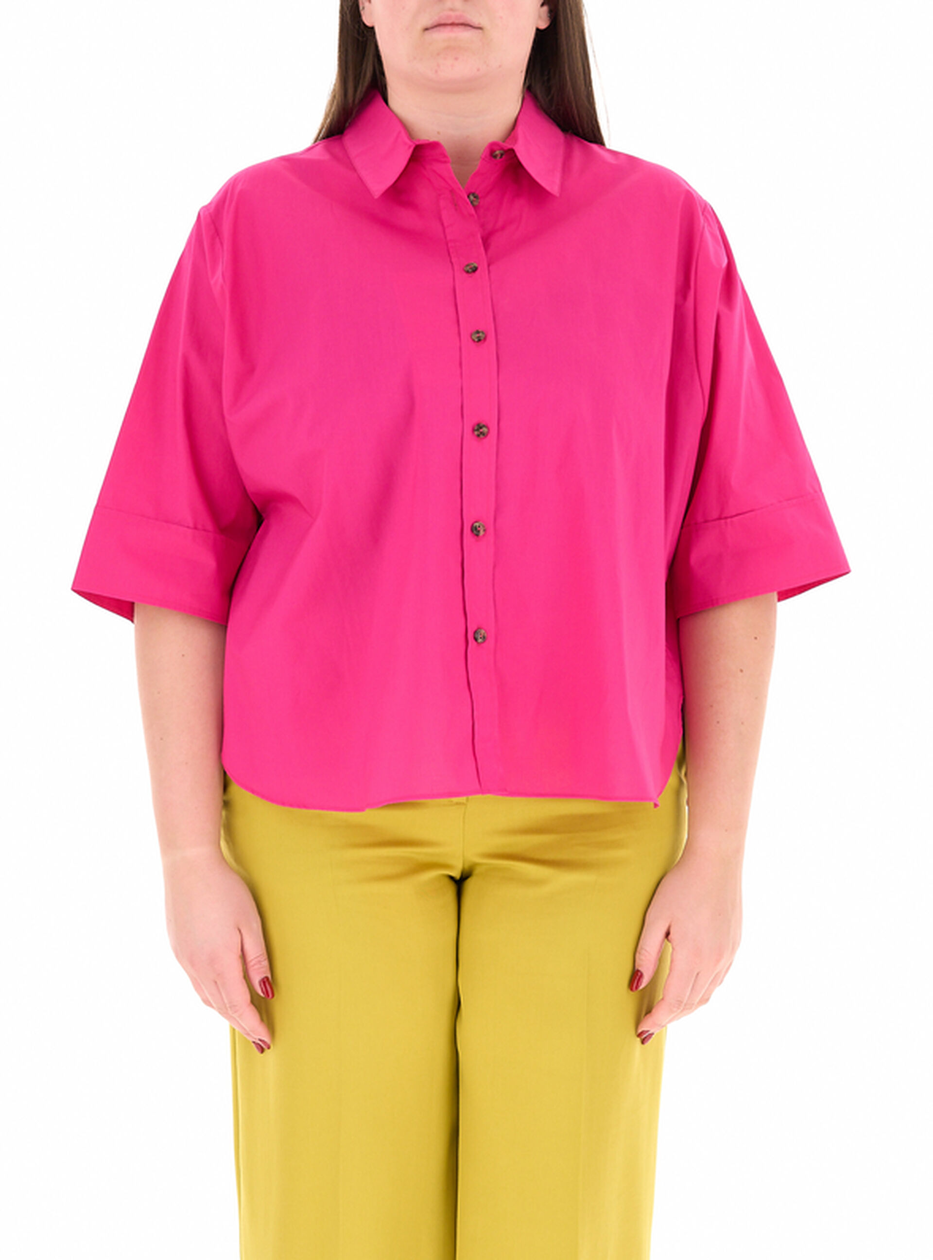 Camicia in cotone FUCSIA 21