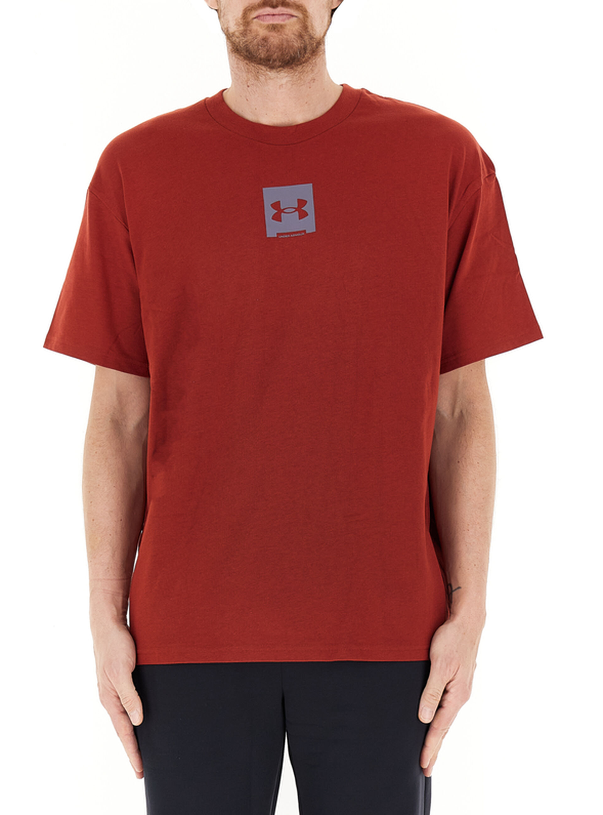T-shirt girocollo ROSSO