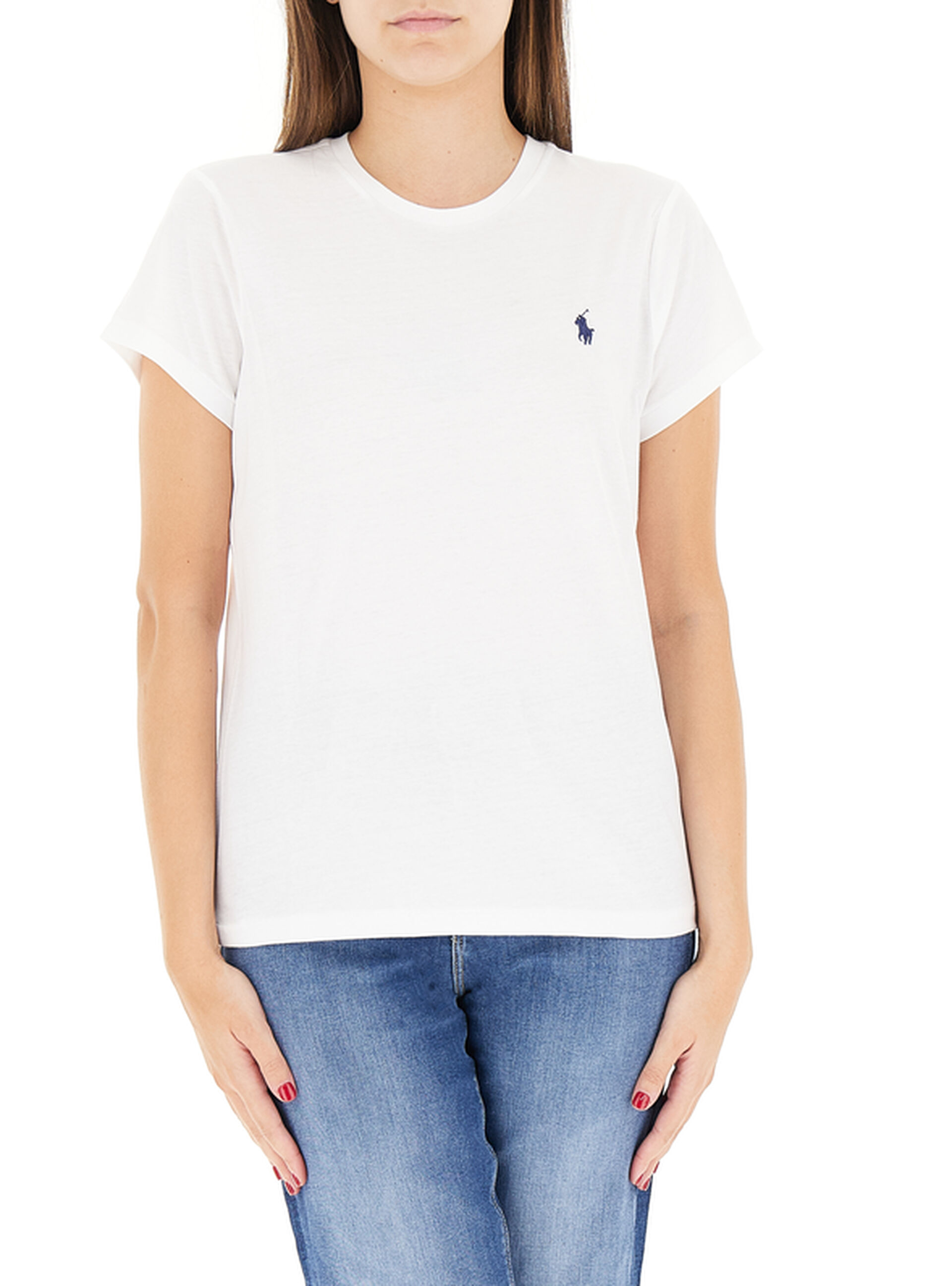 T-shirt girocollo BIANCO L