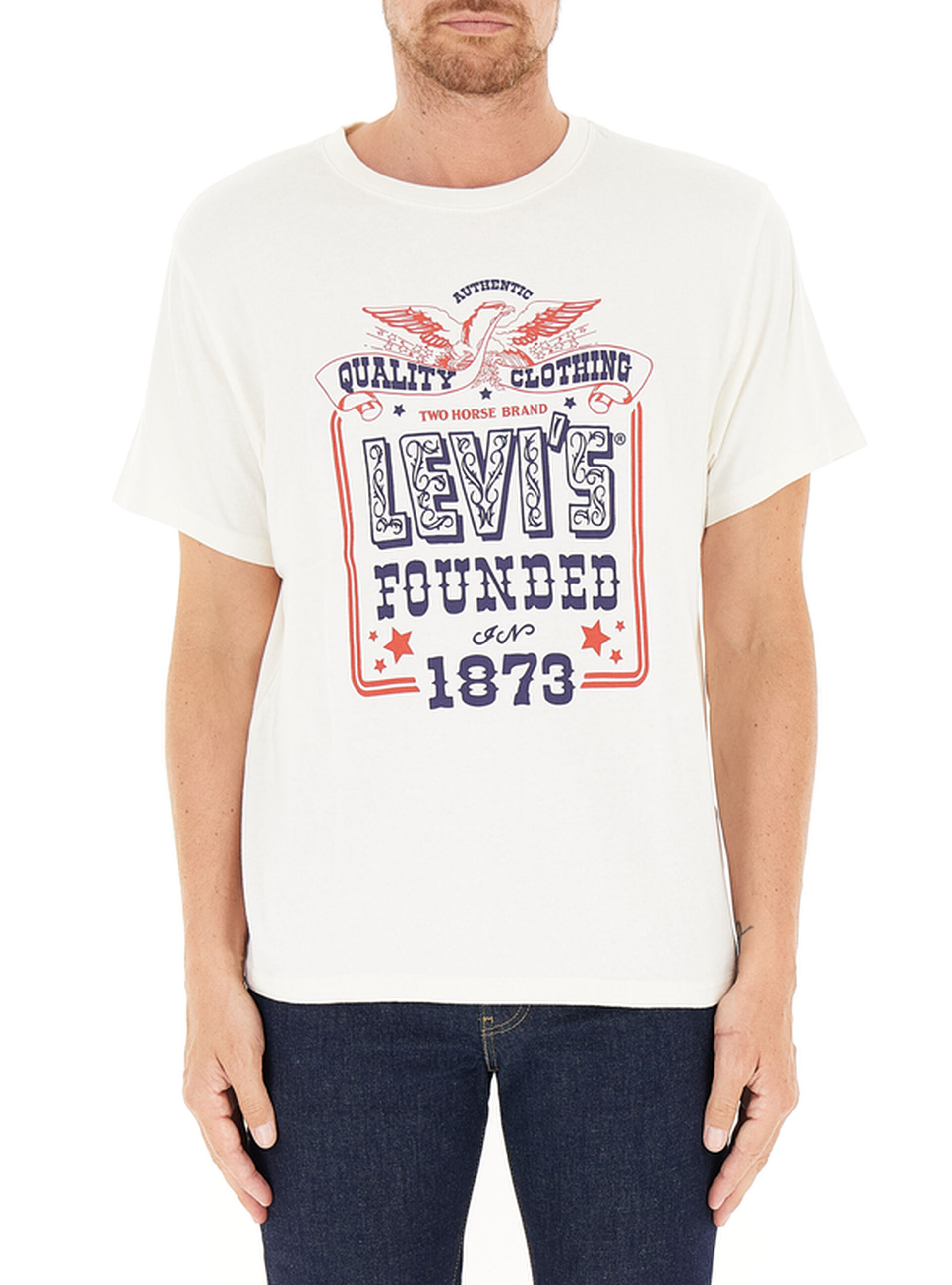 T-shirt girocollo LEVI'S BIANCO