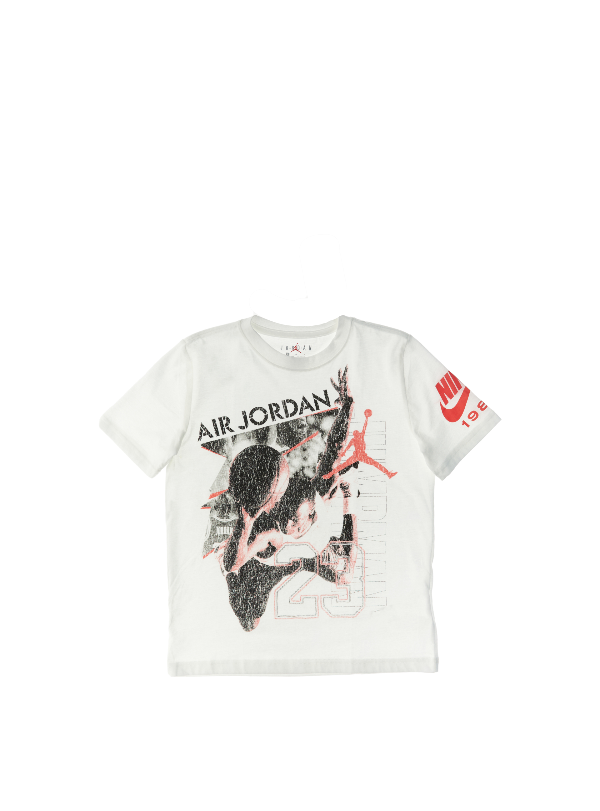 T-shirt girocollo JORDAN BIANCO
