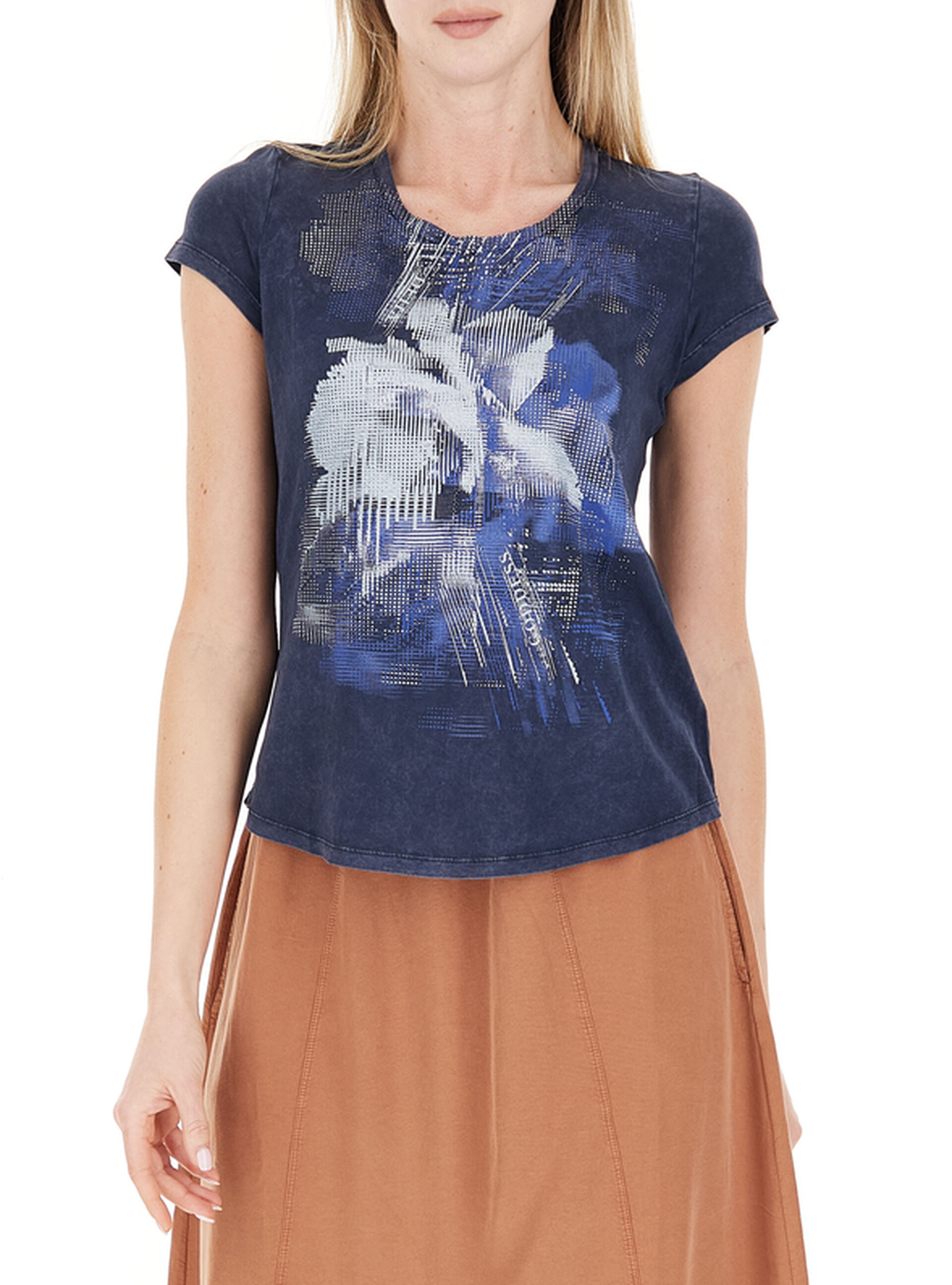 DEHA T-shirt girocollo BLU NAVY
