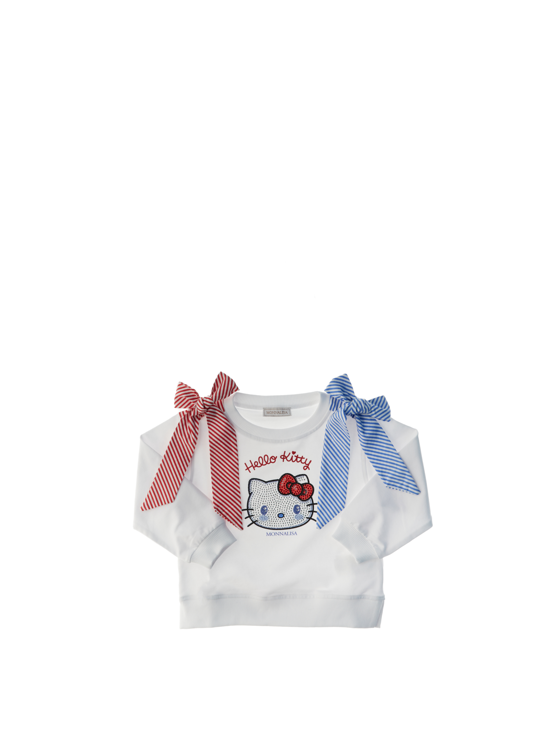 Felpa con fiocchi BIANCO 6