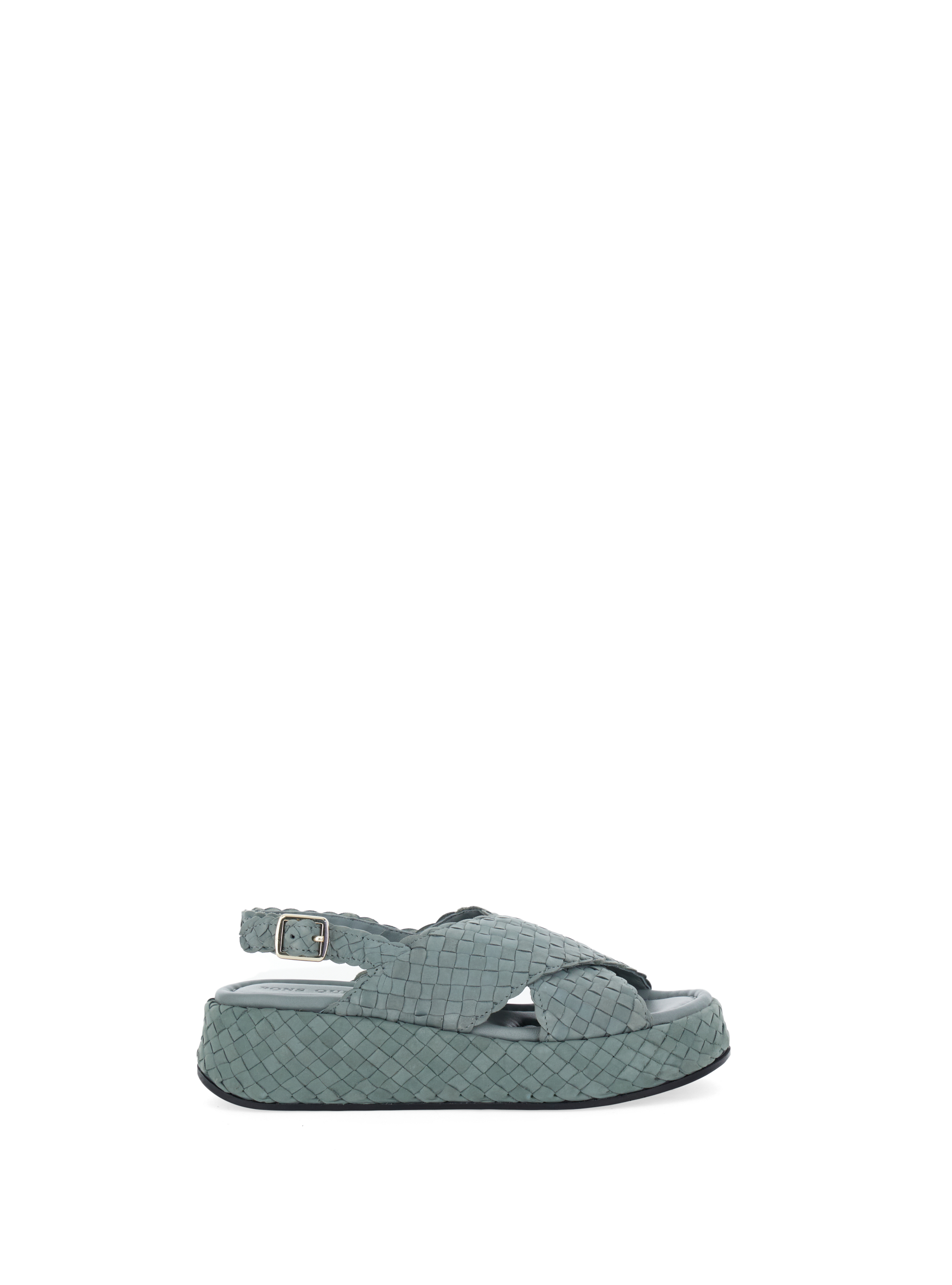 Sandali in pelle AZZURRO POLVERE 38