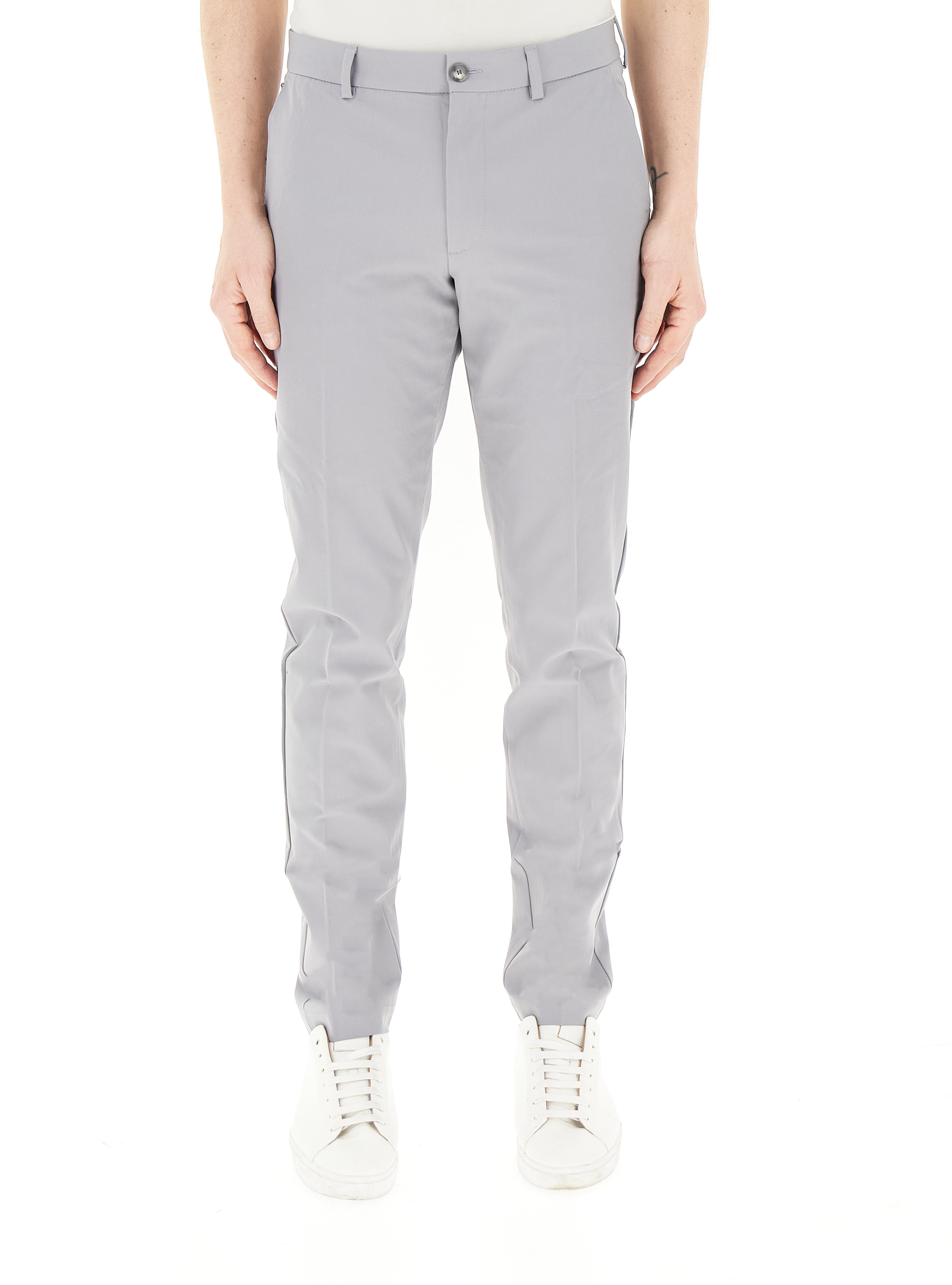 Pantalone chino slim BOSS GRIGIO CHIARO