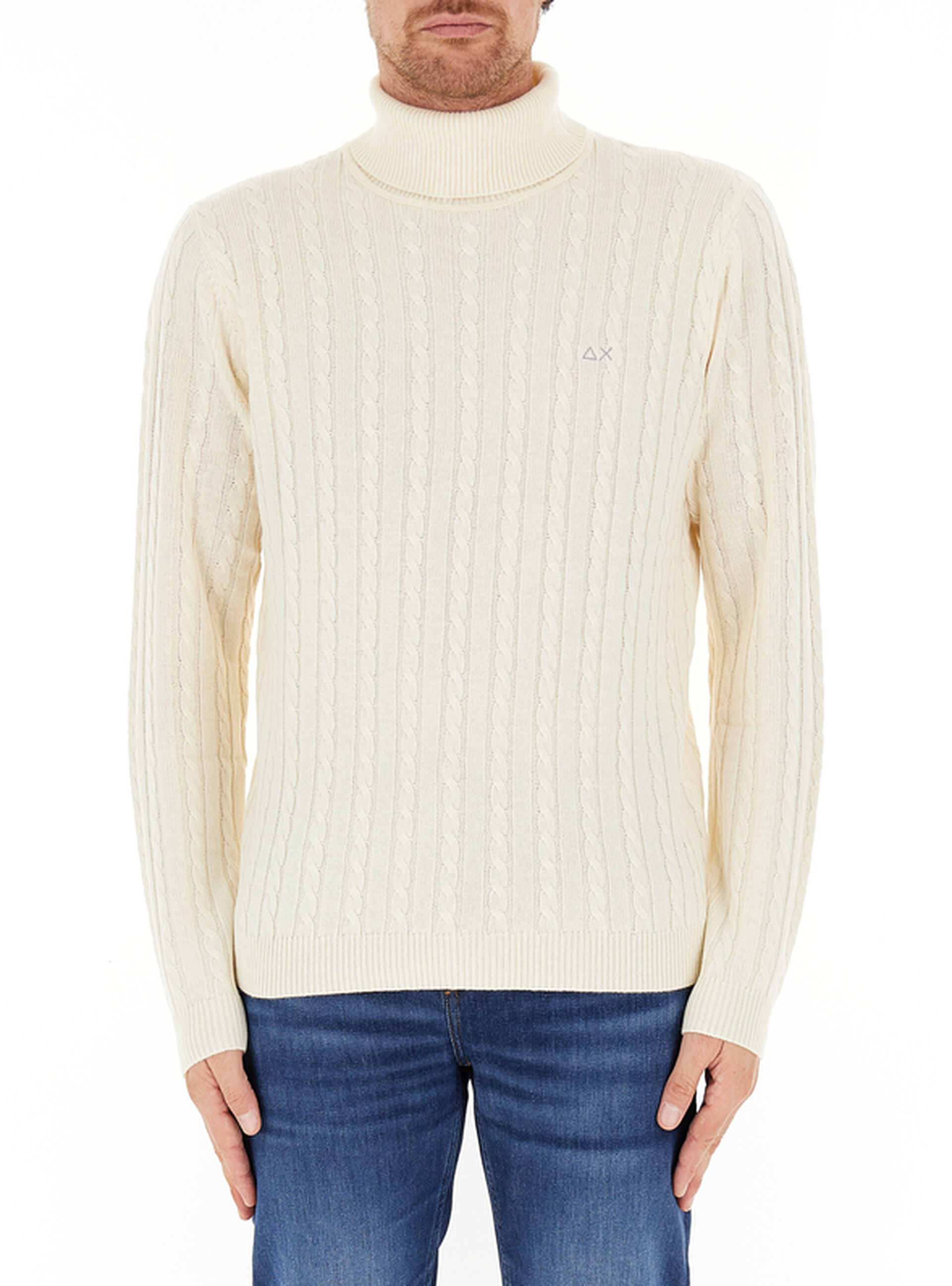 SUN68 Maglione dolcevita BIANCO XL