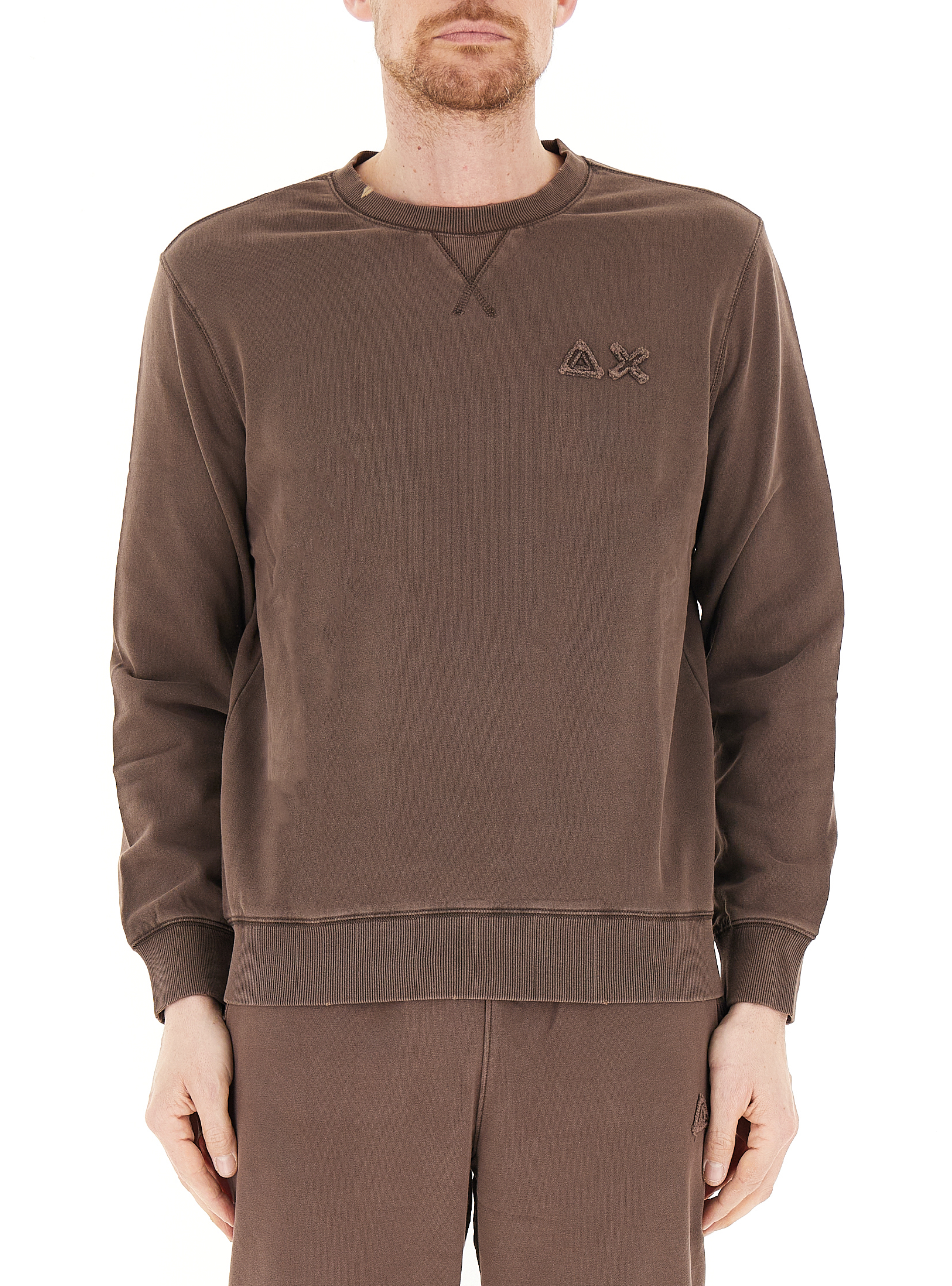 SUN68 Felpa girocollo MARRONE XL