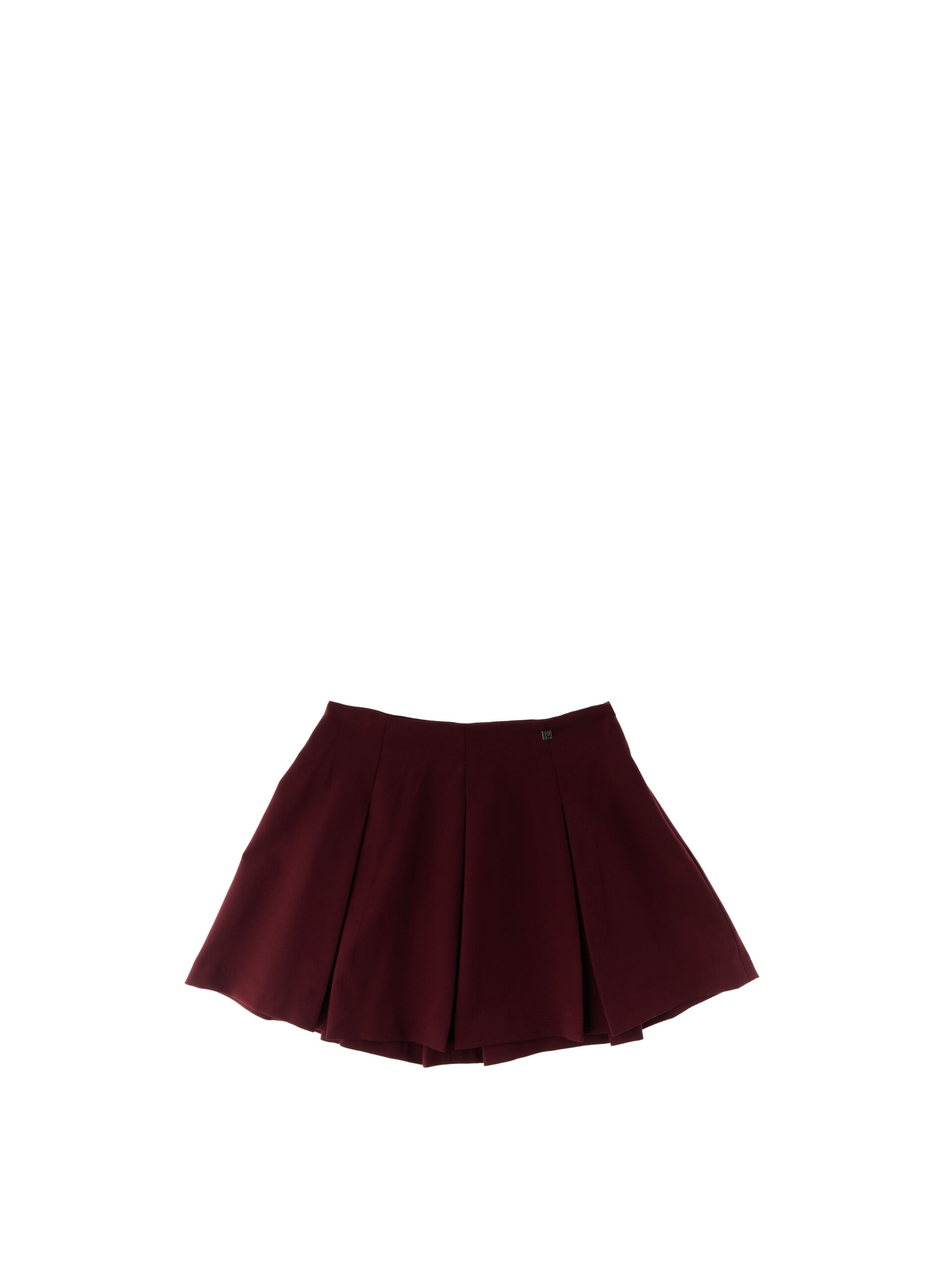 KOCCA Gonna a pieghe BORDEAUX