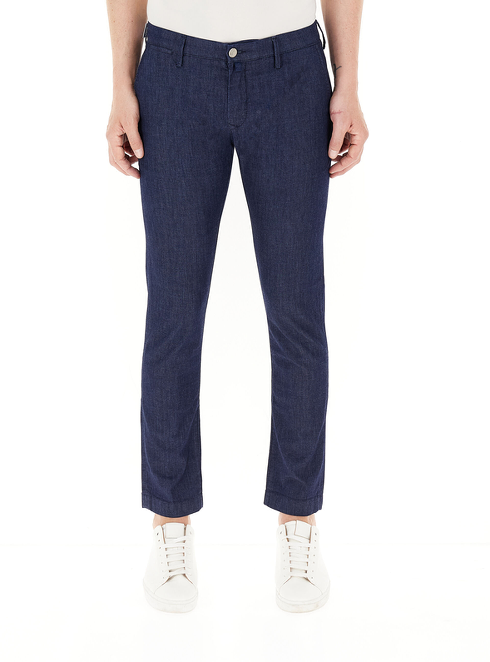 JACOB COHEN Pantalone misto lyocell BLU SCURO 33