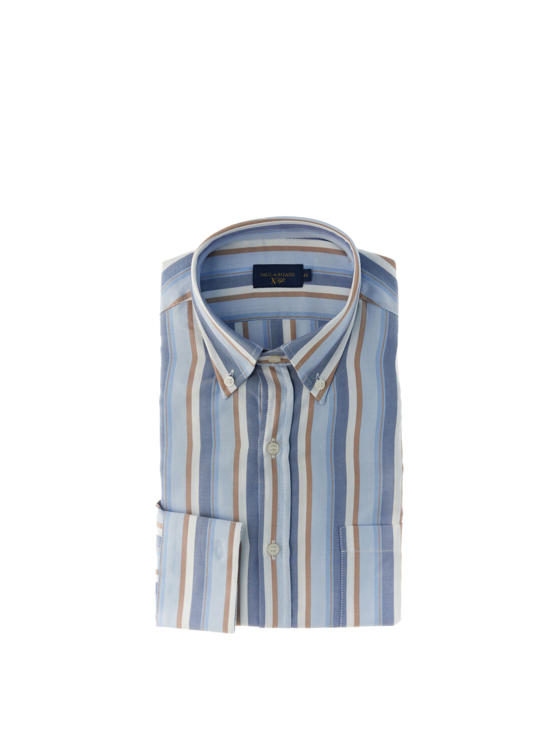 Camicia a righe AZZURRO