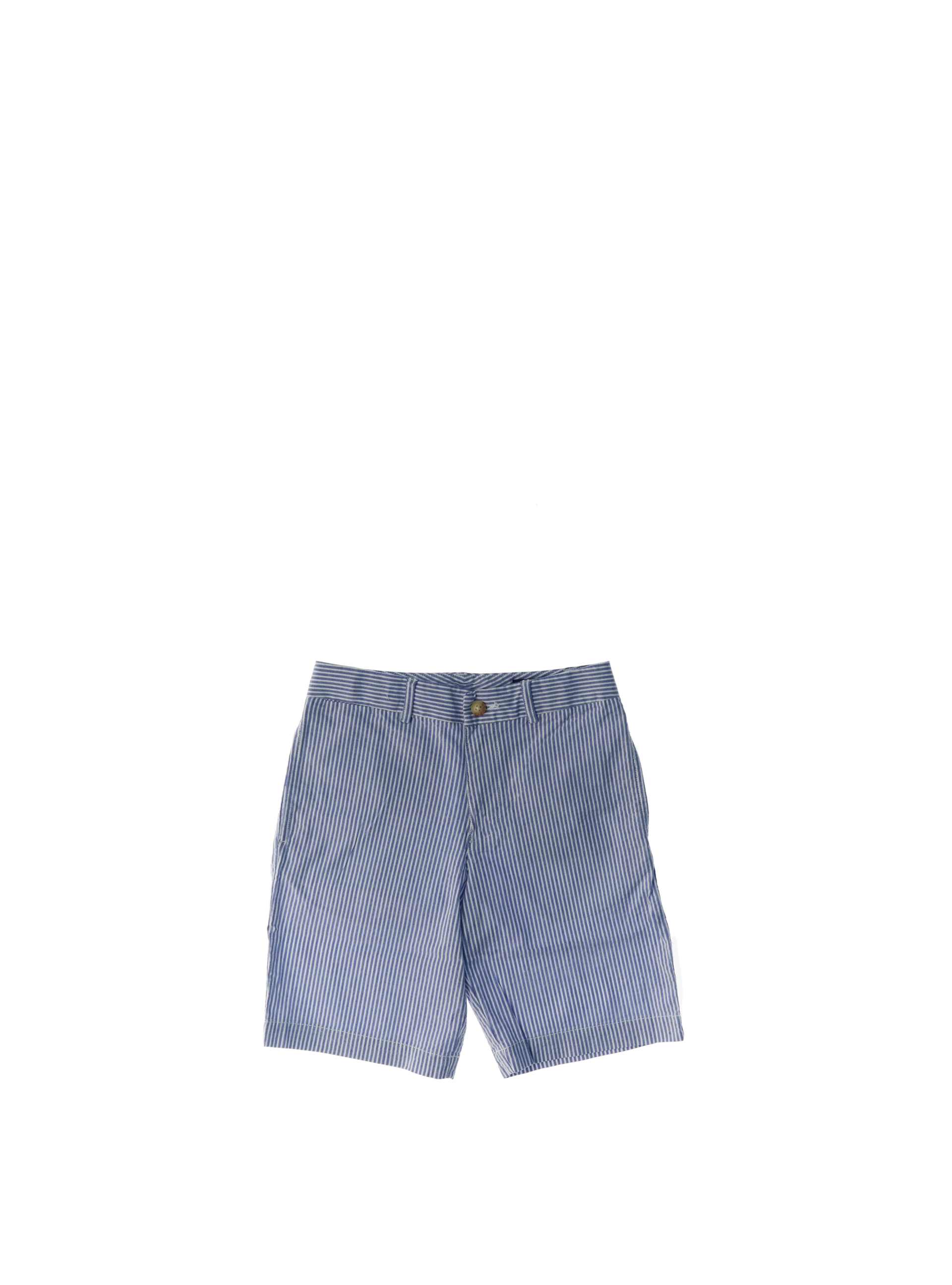 Bermuda a righe POLO BOYS CELESTE
