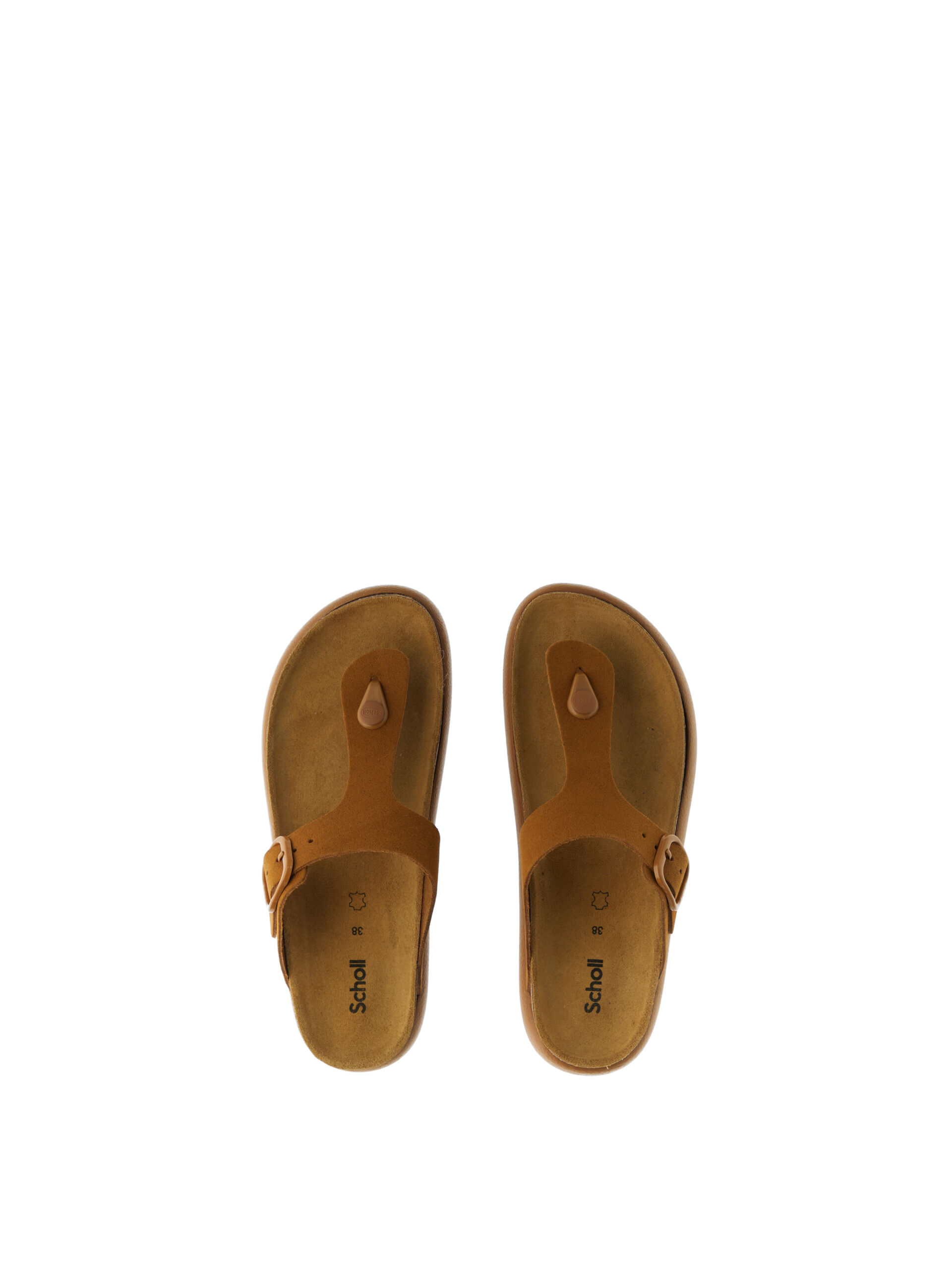 Infradito in pelle MARRONE CHIARO