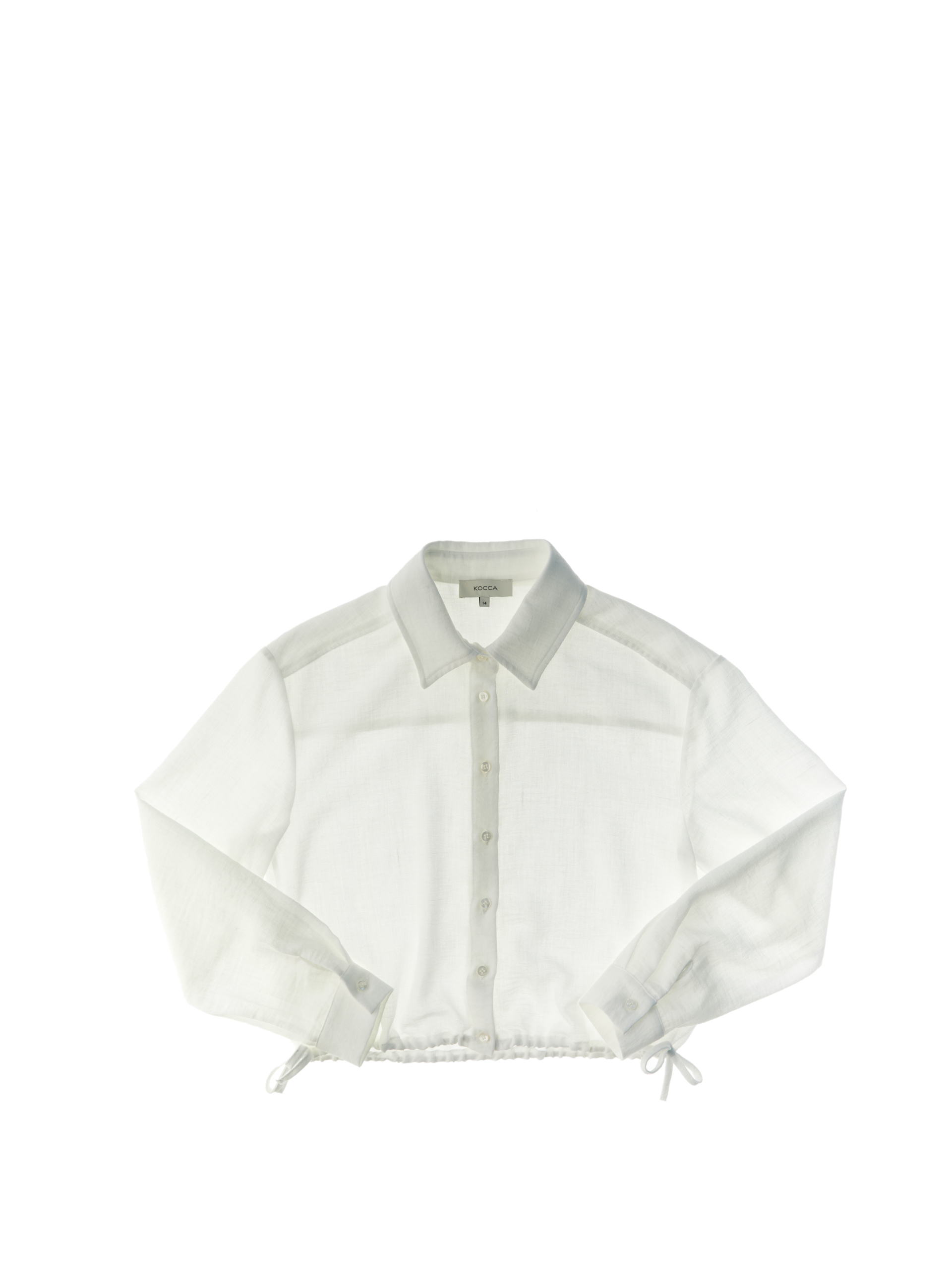 KOCCA Camicia con coulisse PANNA
