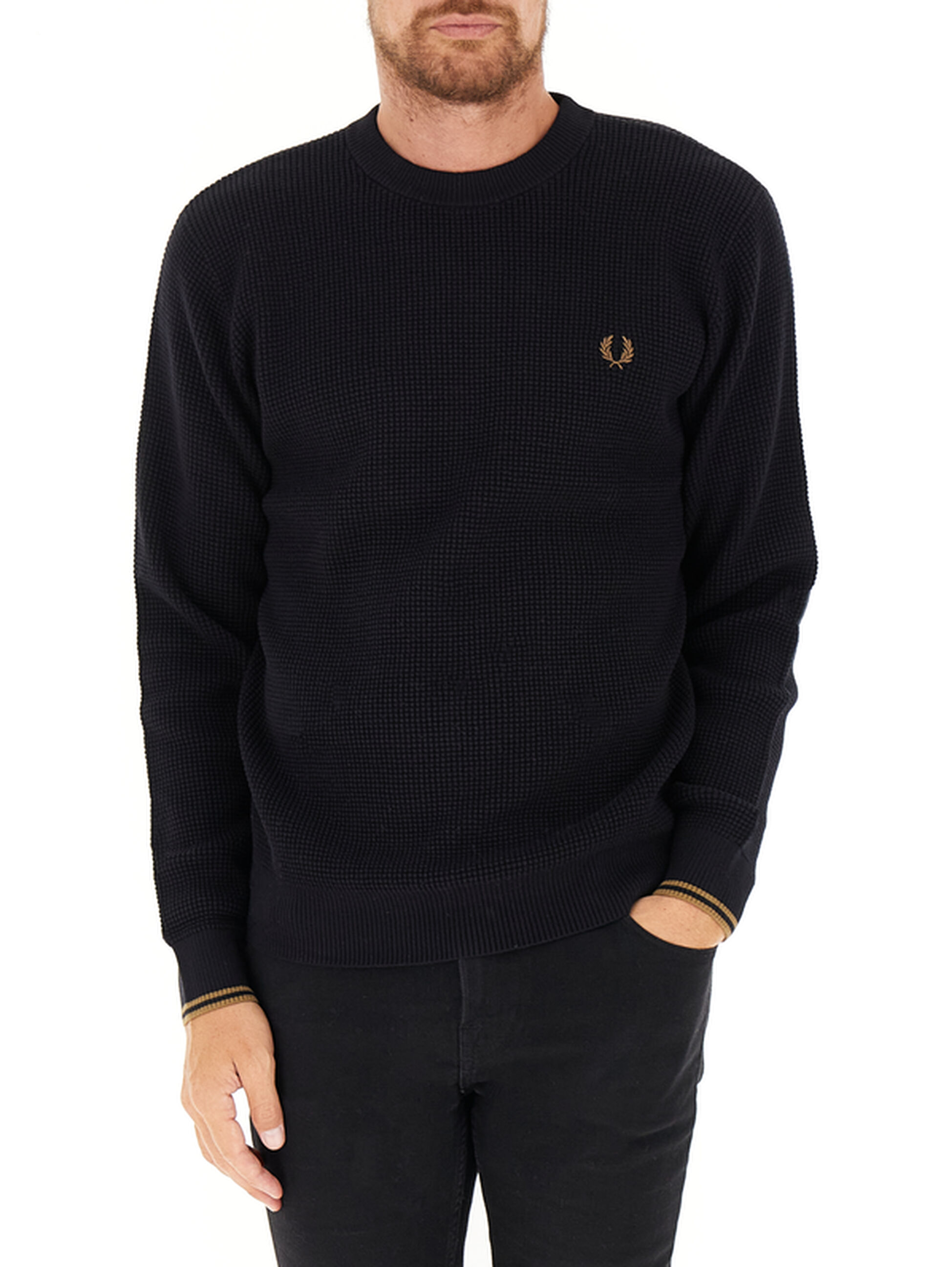 Fred Perry Maglione girocollo NERO
