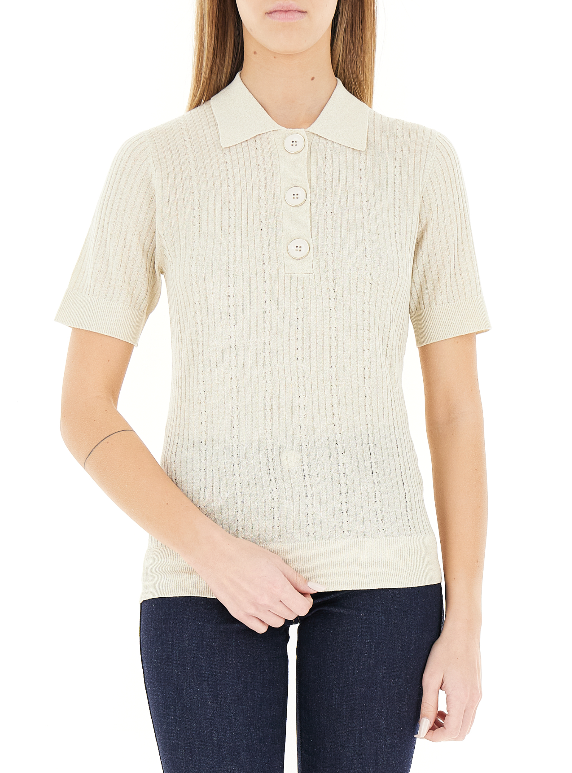 Maglia misto viscosa LIU JEANS AVORIO XS