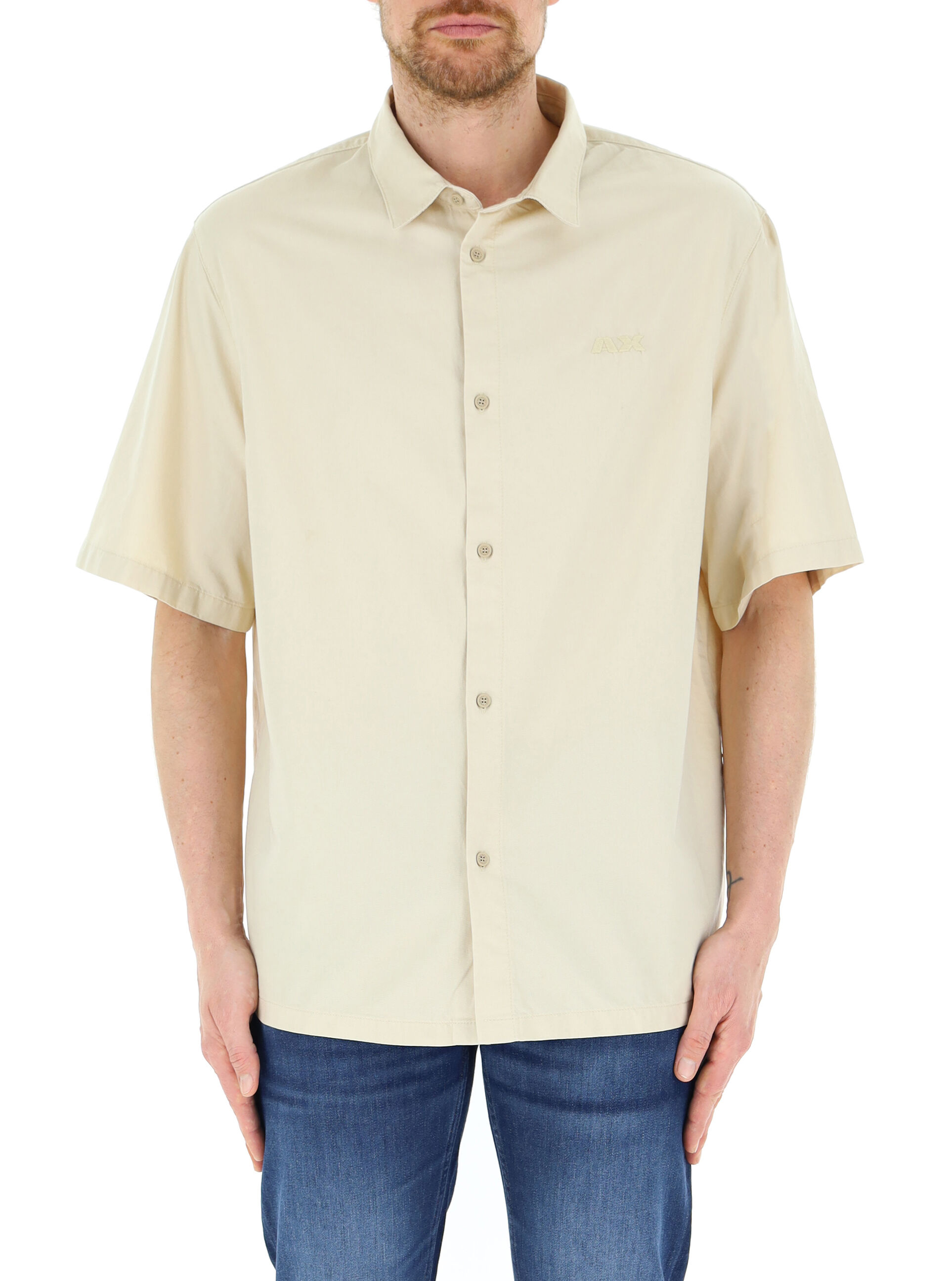Camicia maniche corte BEIGE